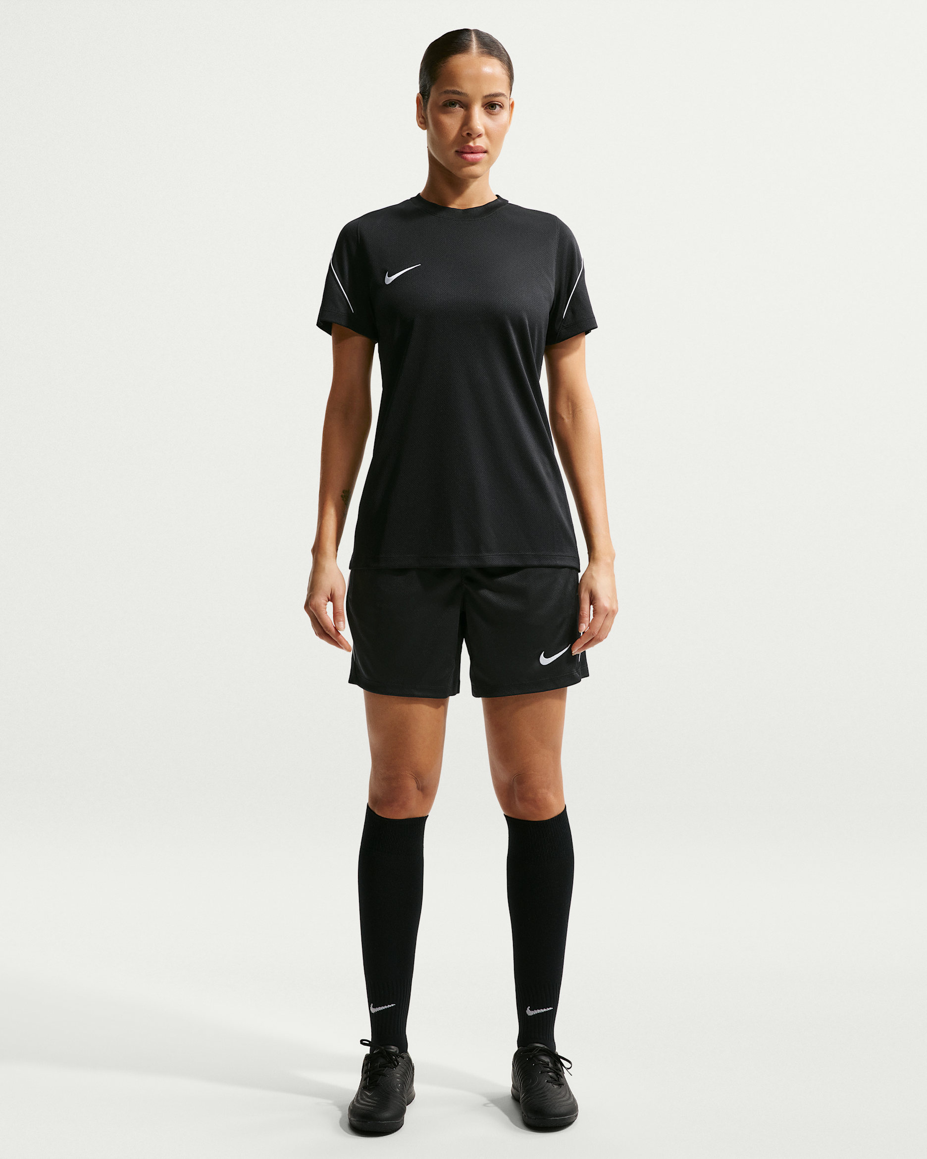 Nike Strike Women's Dri-FIT Football Knit Shorts - Black/White/White/White