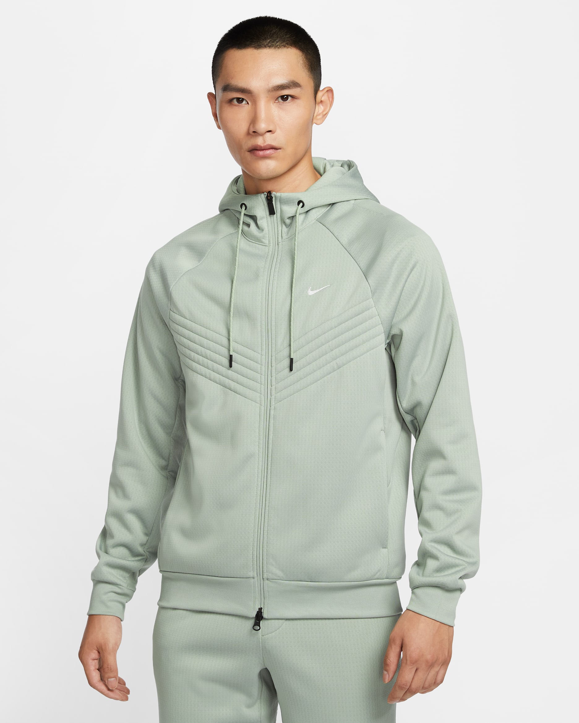 ナイキ Therma Sphere メンズ Therma-FIT 撥水 ウィンタライズド フルジップ ジャケット - ジェイドホライズン/ブラック/ジェイドホライズン