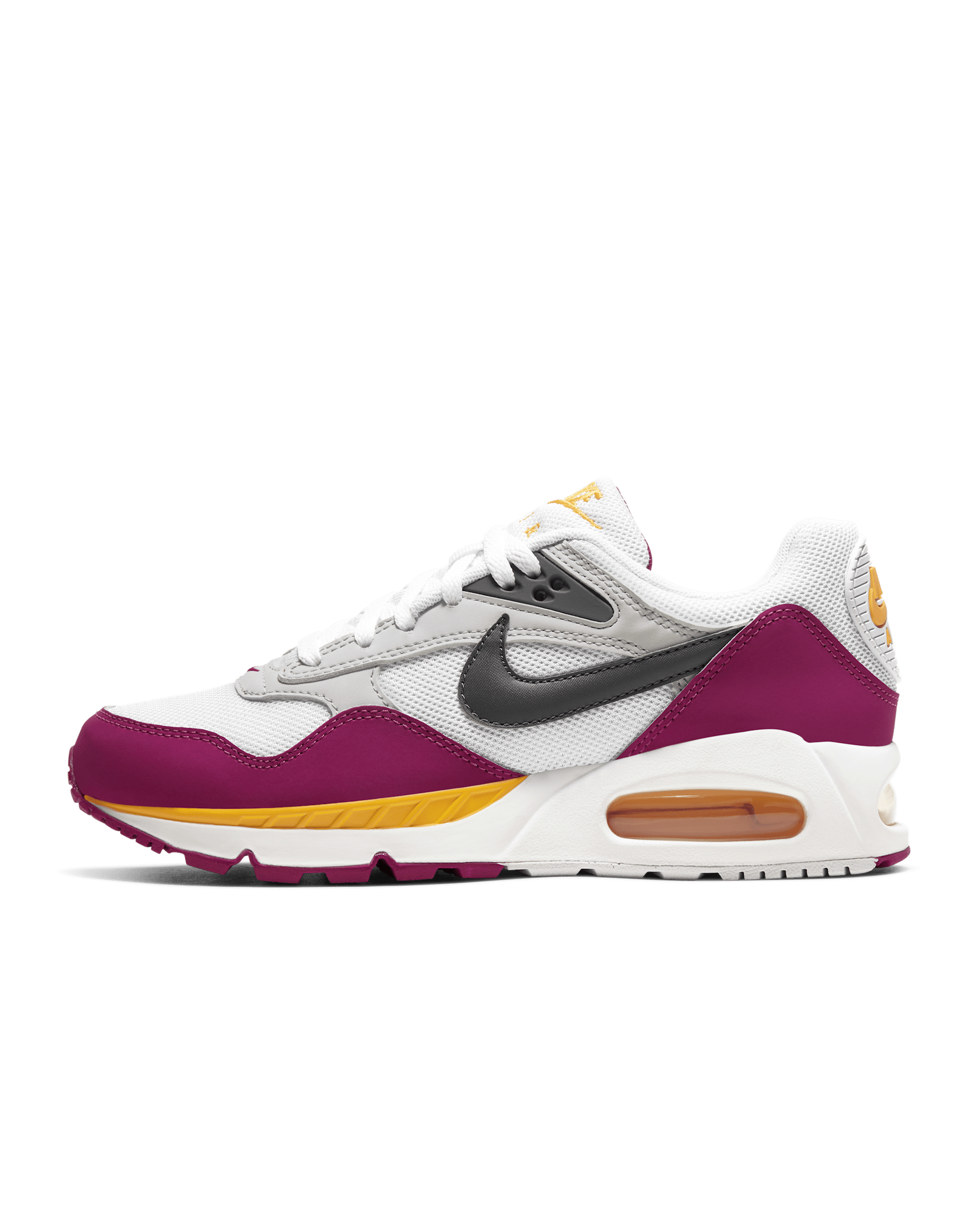 Tenis para mujer Nike Air Max Correlate - Blanco/Oro universitario/Rosa entusiasta/Gris oscuro