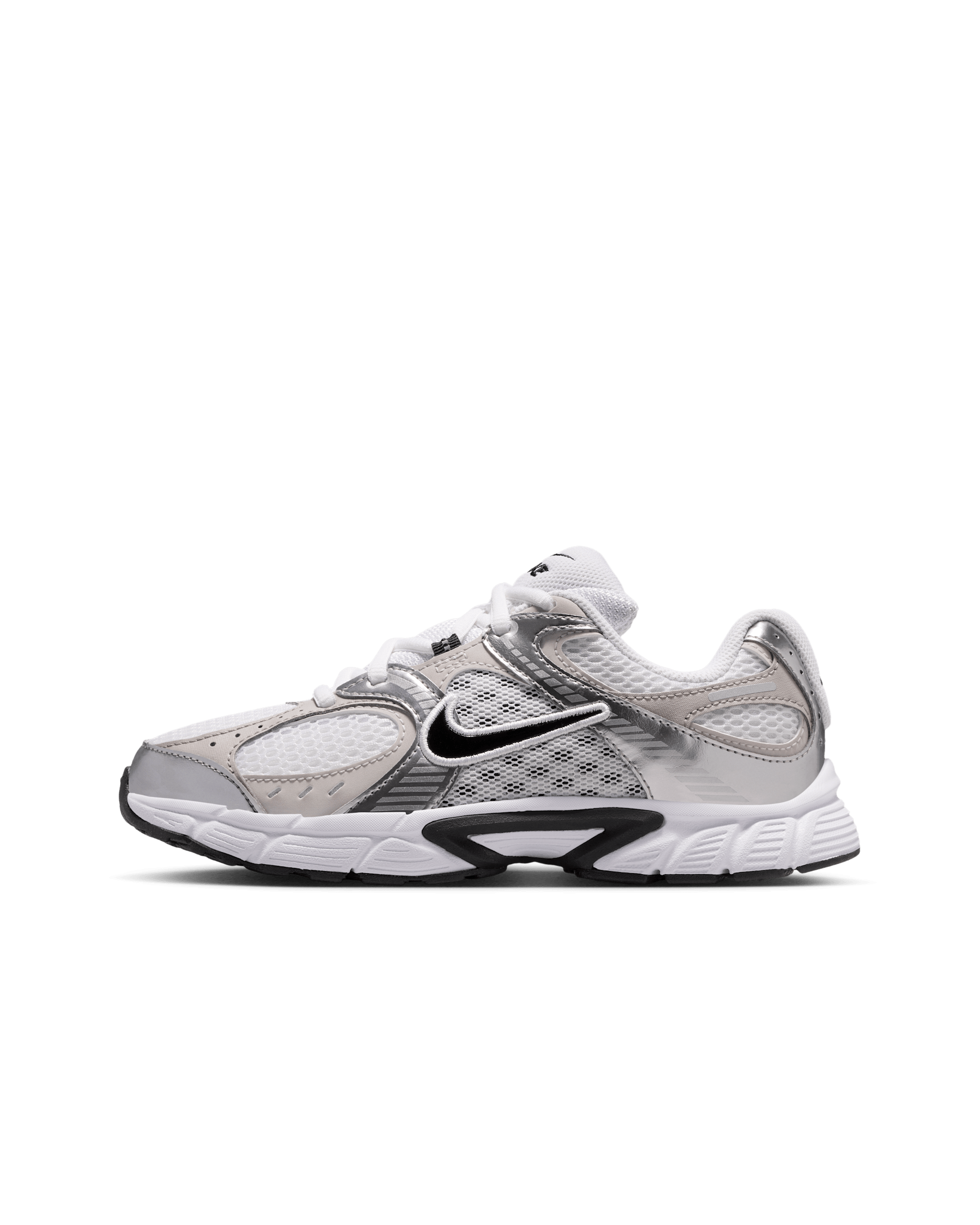 Tenis para niños grandes Nike V5 RNR - Blanco/Gris vasto/Gris universitario/Negro