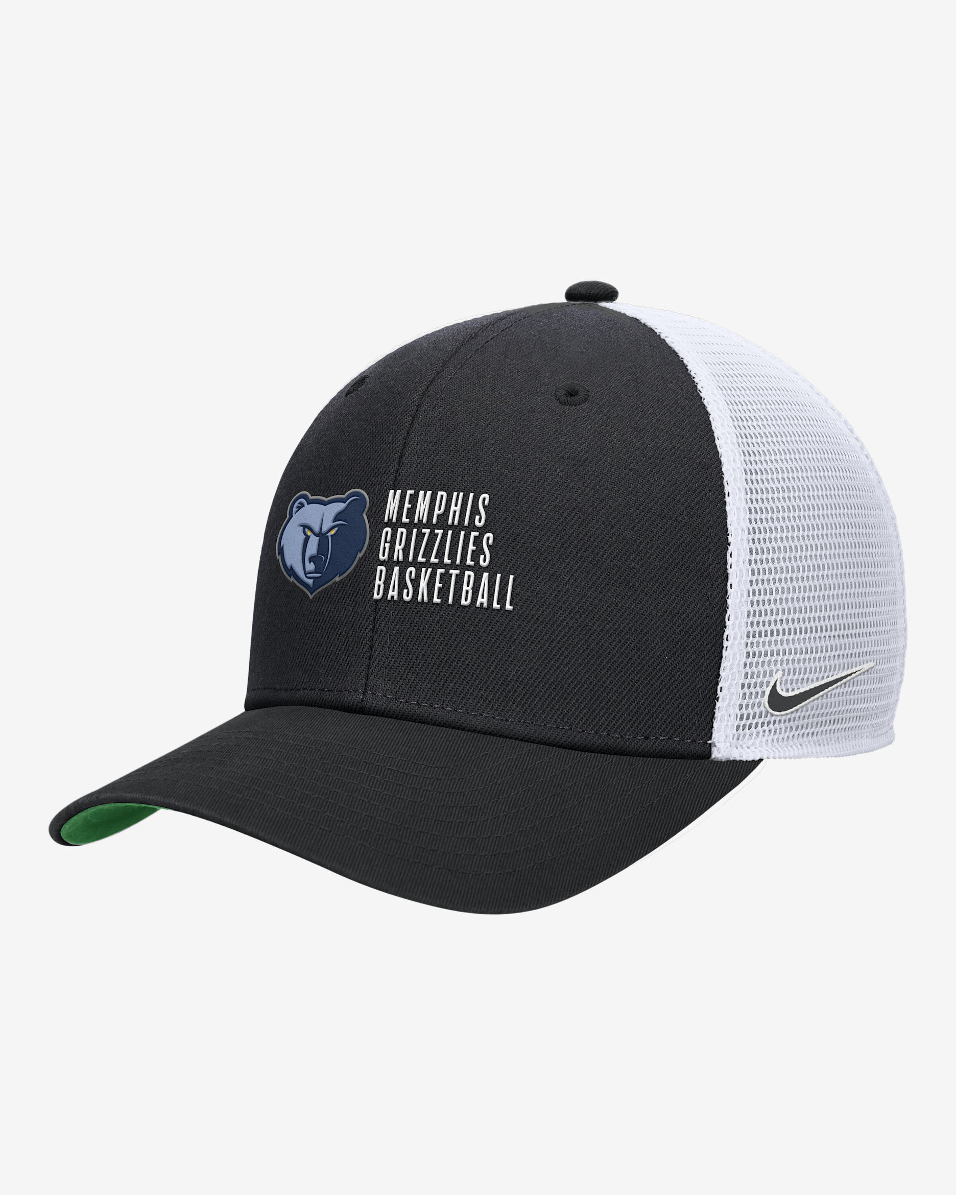 Memphis Grizzlies 2024/25 Rise Icon Edition Nike NBA Trucker Cap - Black