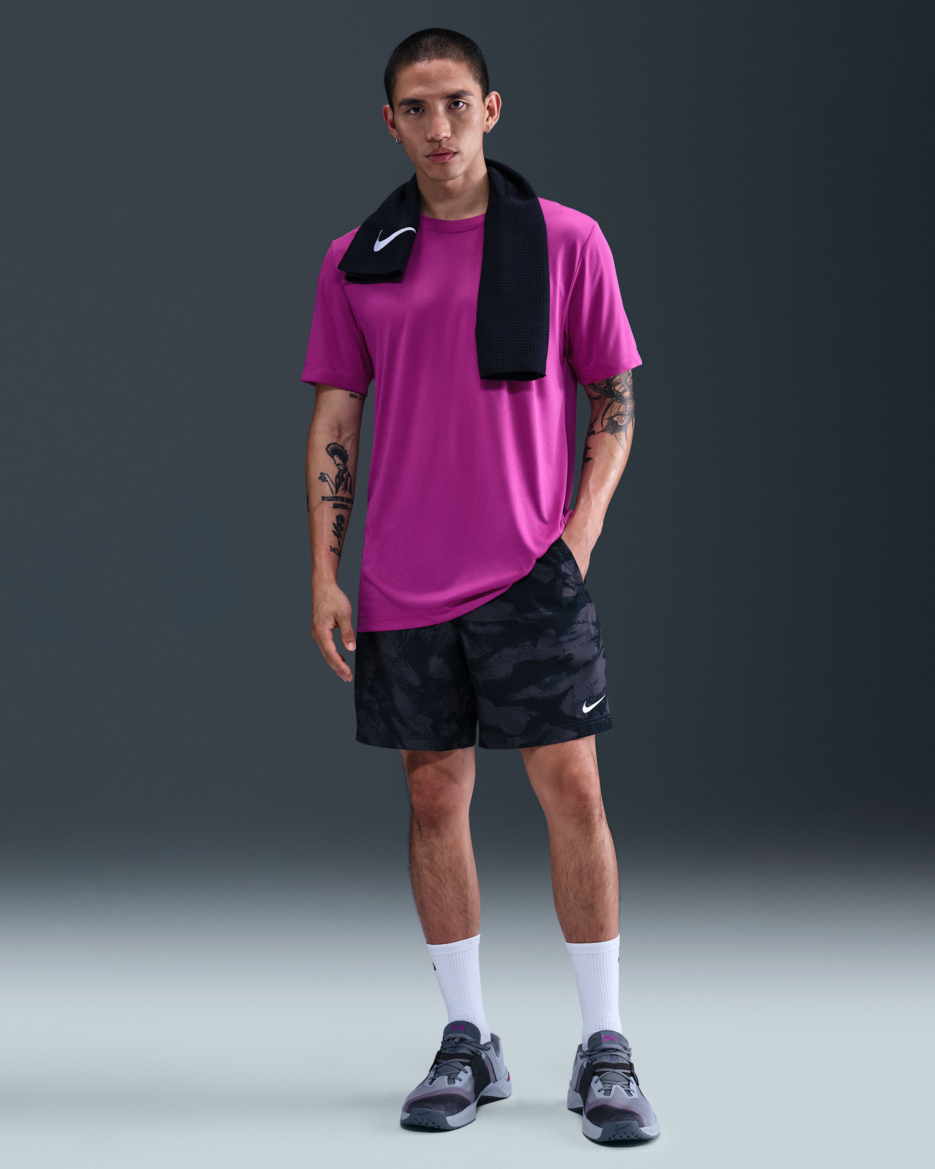 Nike Form Men's Dri-FIT 18cm (approx.) Unlined Versatile Shorts - Anthracite/White