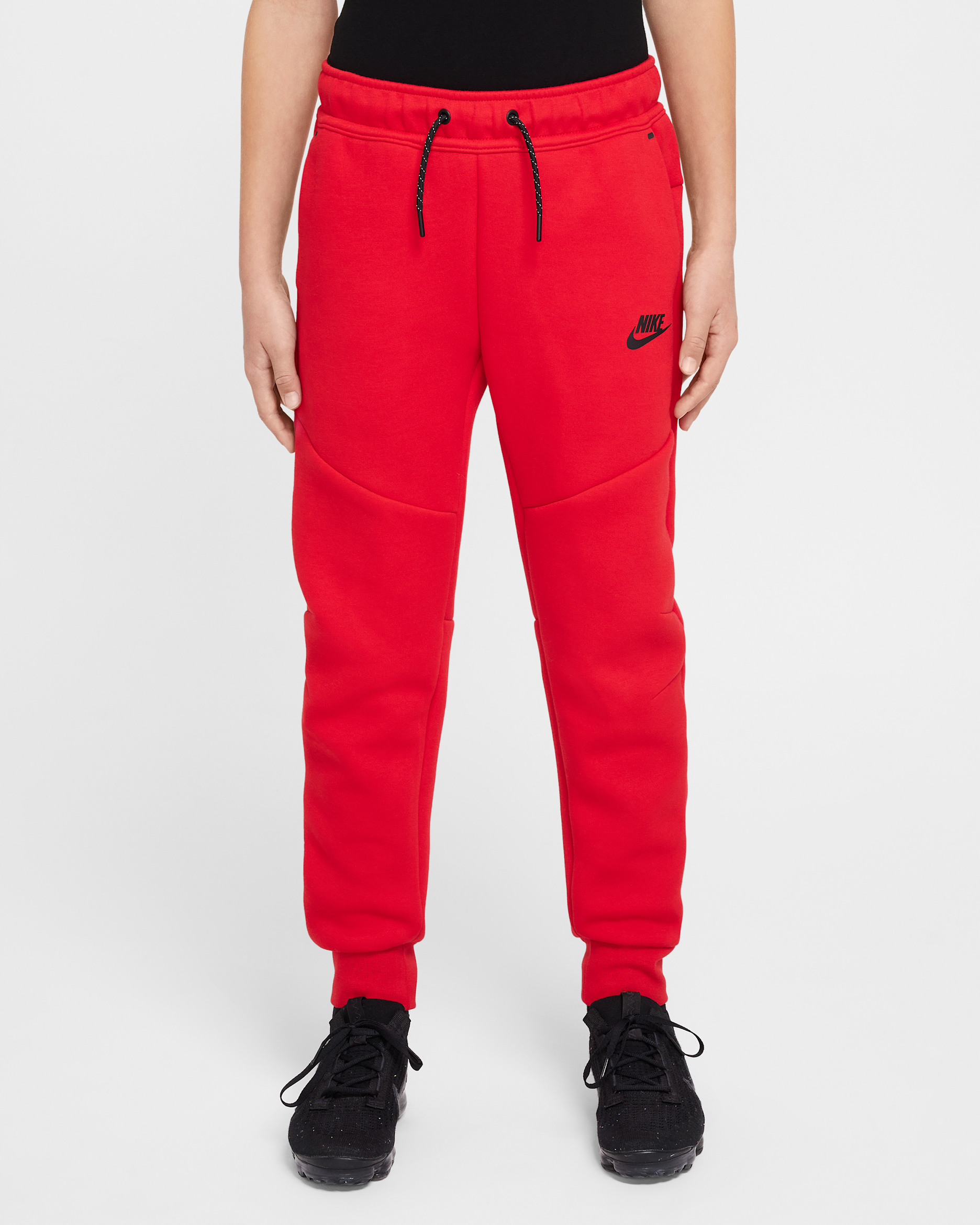 Nike Sportswear Tech Fleece joggebukse for store barn - University Red/Svart/Svart