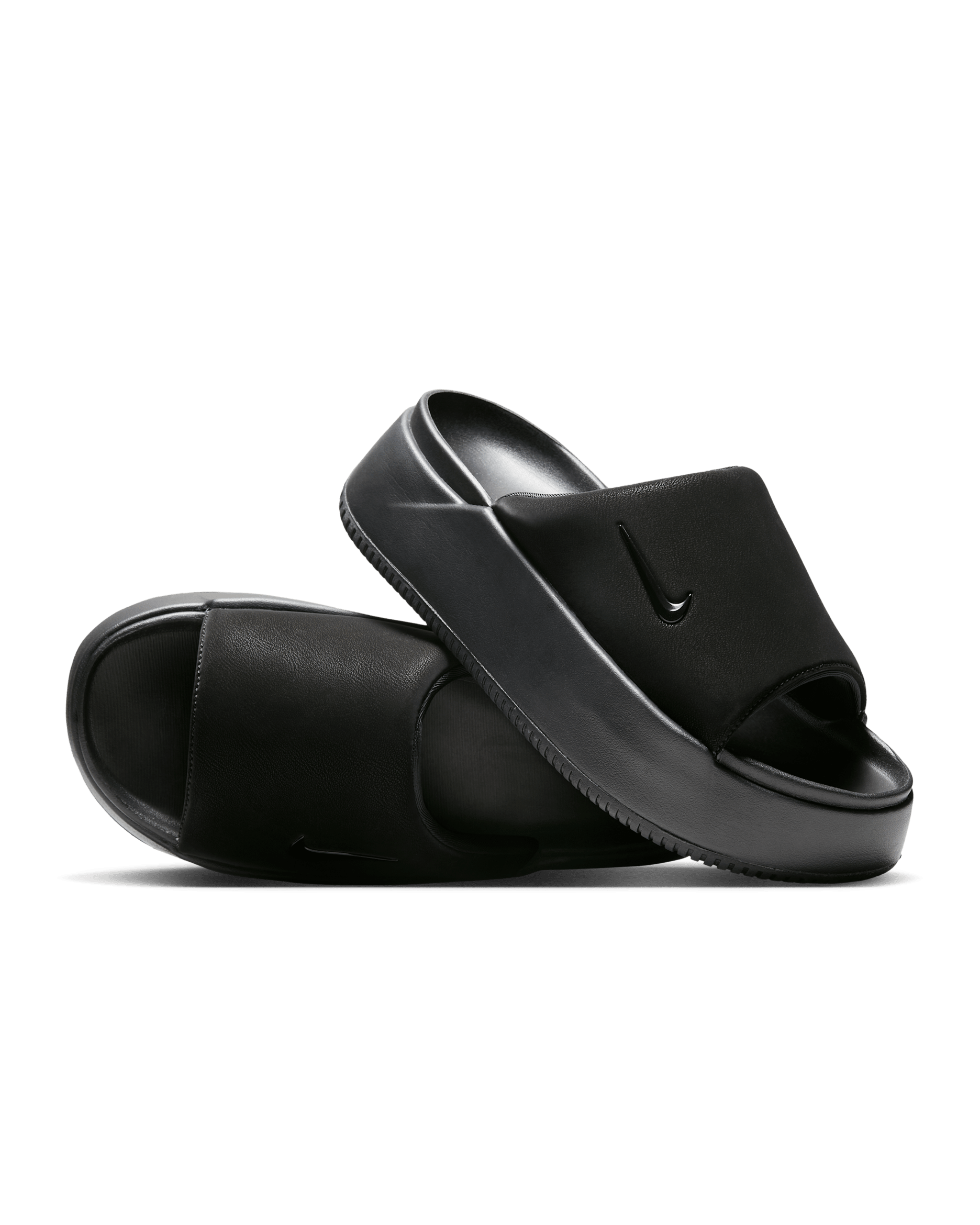 Nike Calm Elevation Women's Slides - Black/Black