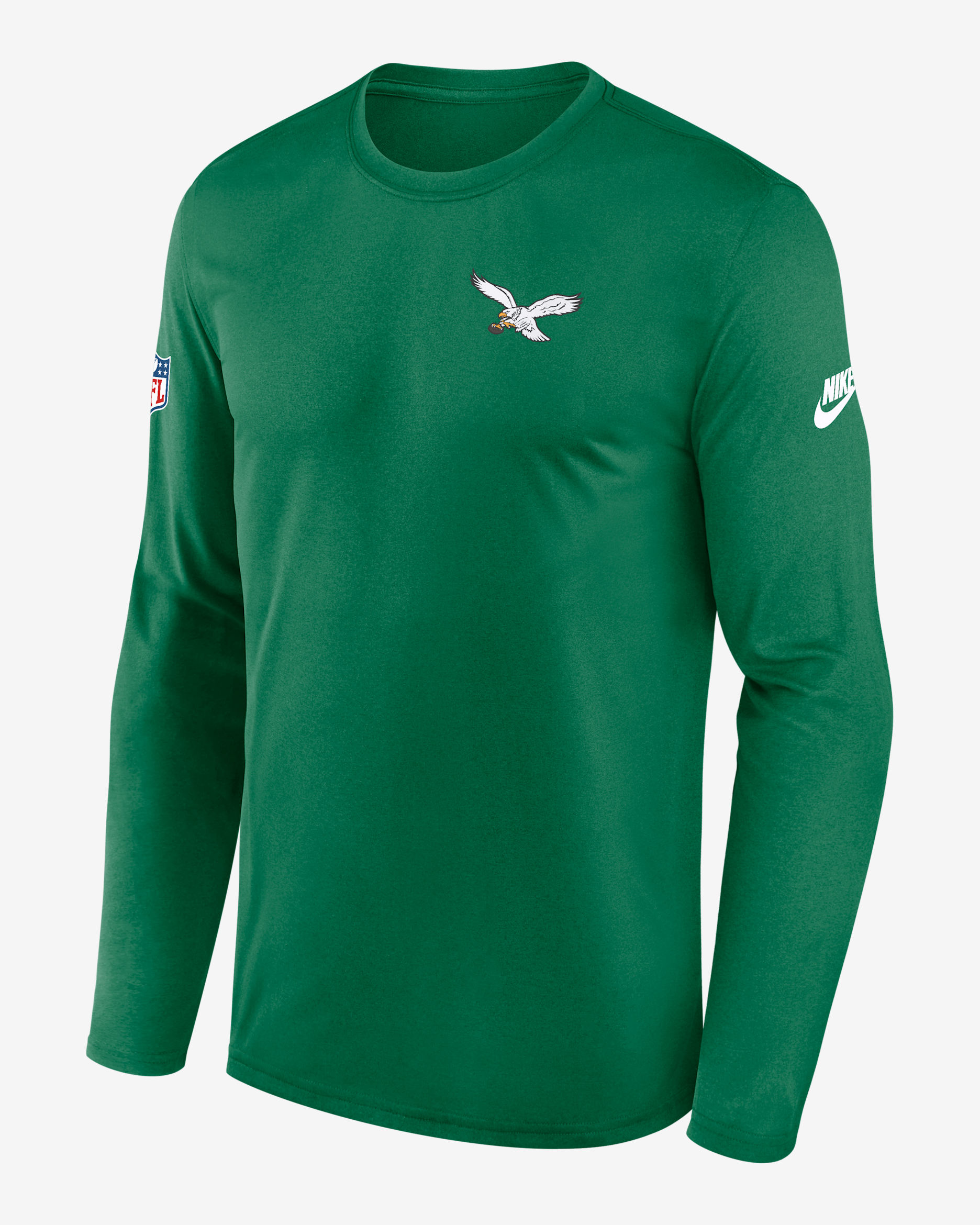 Philadelphia Eagles Alt Legend Small Logo Men's Nike Dri-FIT NFL Long-Sleeve T-Shirt - Green