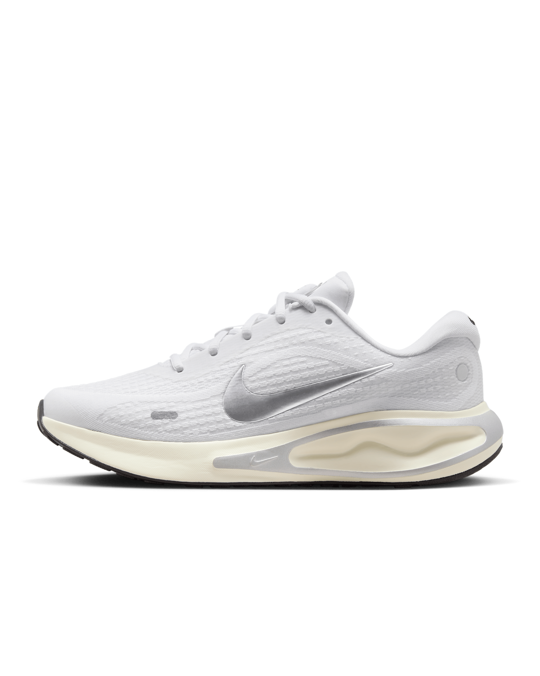 Nike Journey Run Women's Road Running Shoes - White/Platinum Tint/Coconut Milk/Metallic Silver