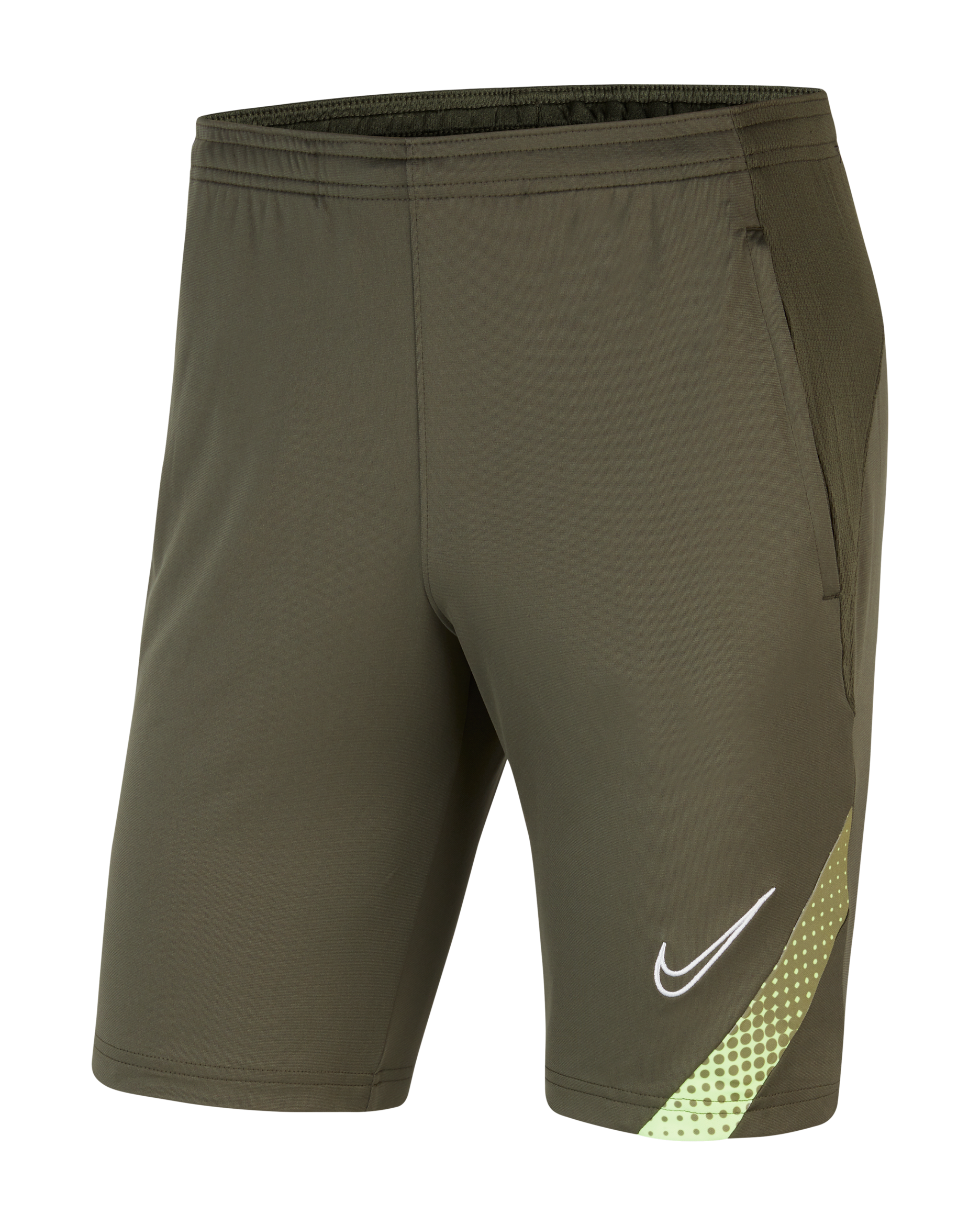 Nike Dri-FIT Academy Men's Football Shorts - Cargo Khaki/Thermal Green/White