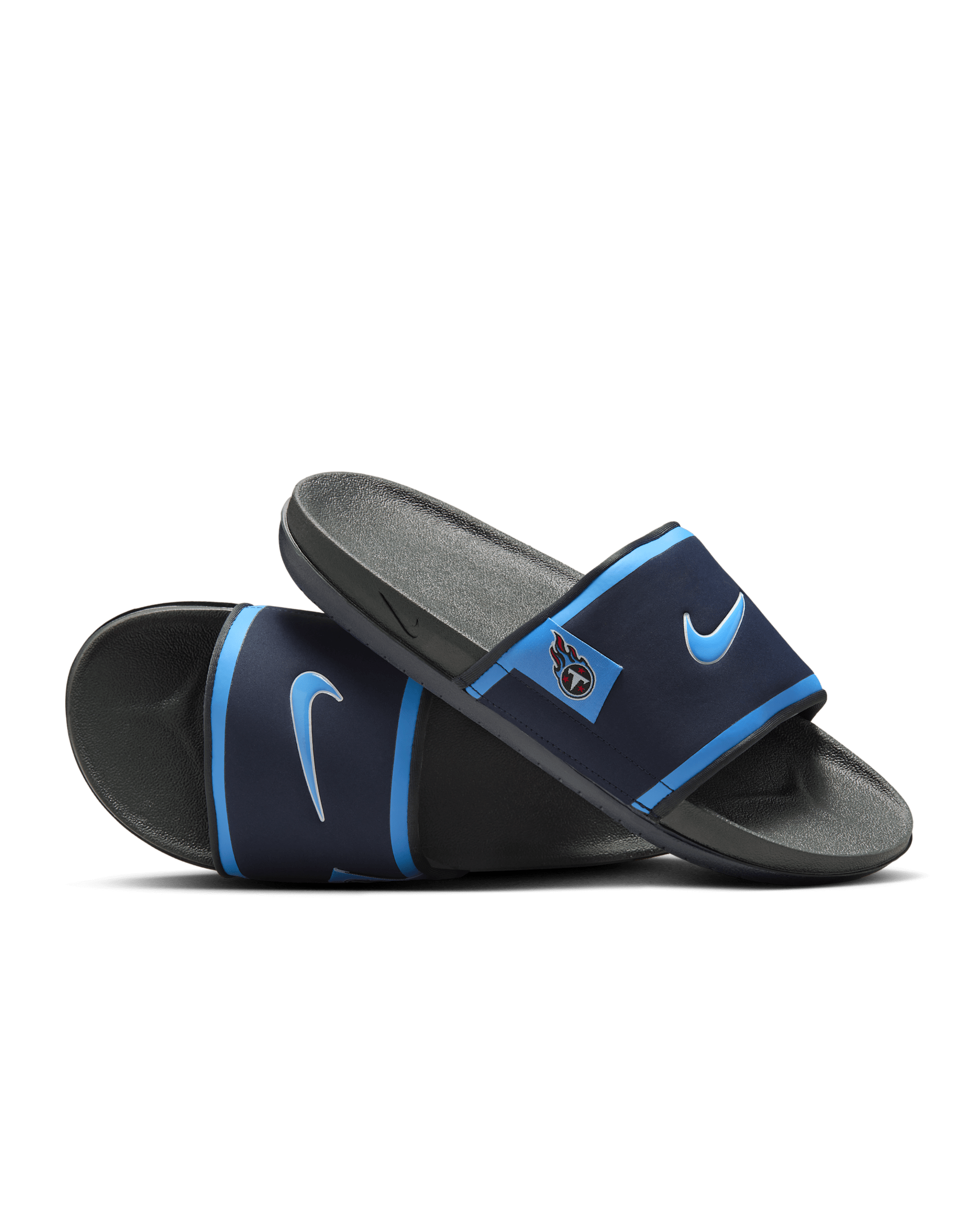 Nike Offcourt (Tennessee Titans) Offcourt Slides - College Navy/Dark Smoke Grey/Coast