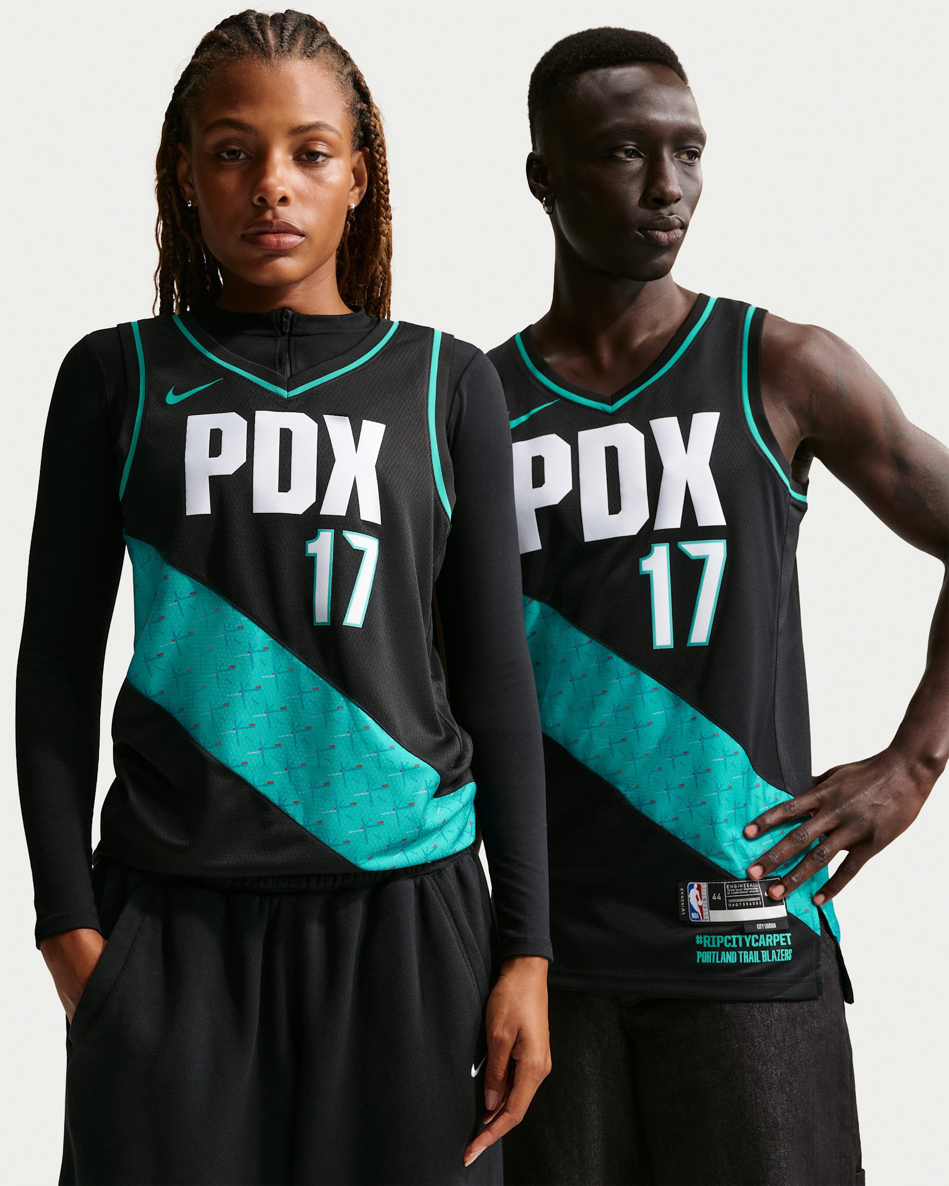 Jersey Nike de la NBA Swingman para hombres de Shaedon Sharpe de los Portland Trail Blazers City Edition - Negro