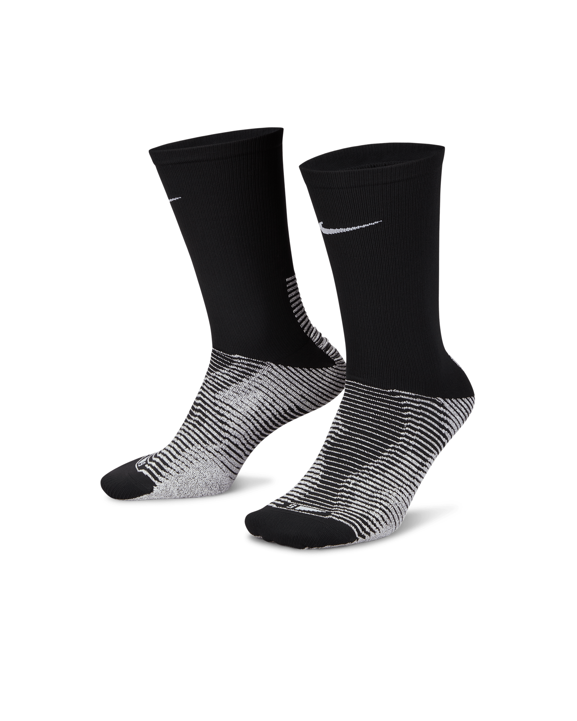 NikeGrip Vapor Strike Medias largas de fútbol - Negro/Blanco