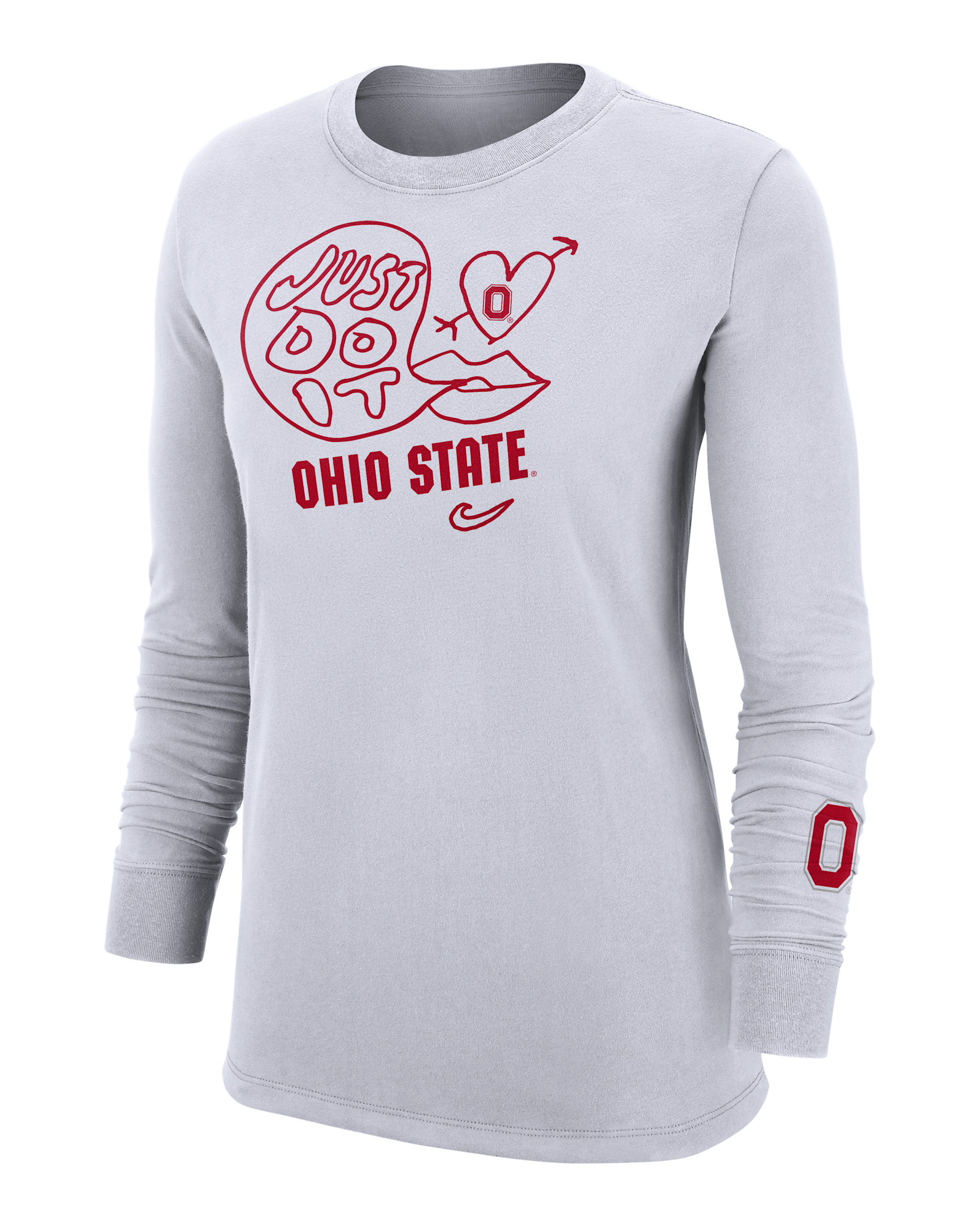 Ohio State Women's Nike College Long-Sleeve T-Shirt - White