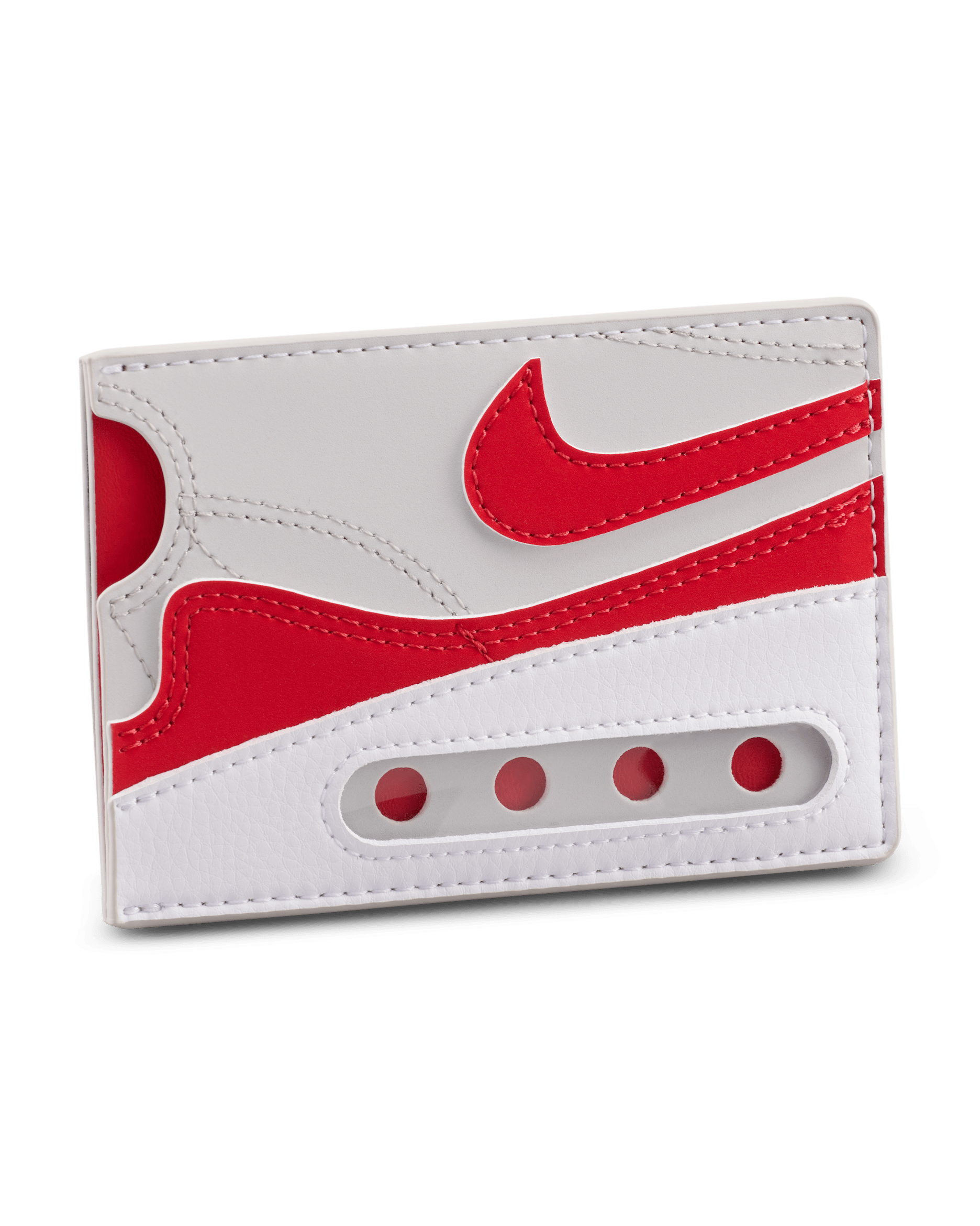 Tarjetero Nike Icon Air Max - Gris neutro/Blanco/Rojo universitario