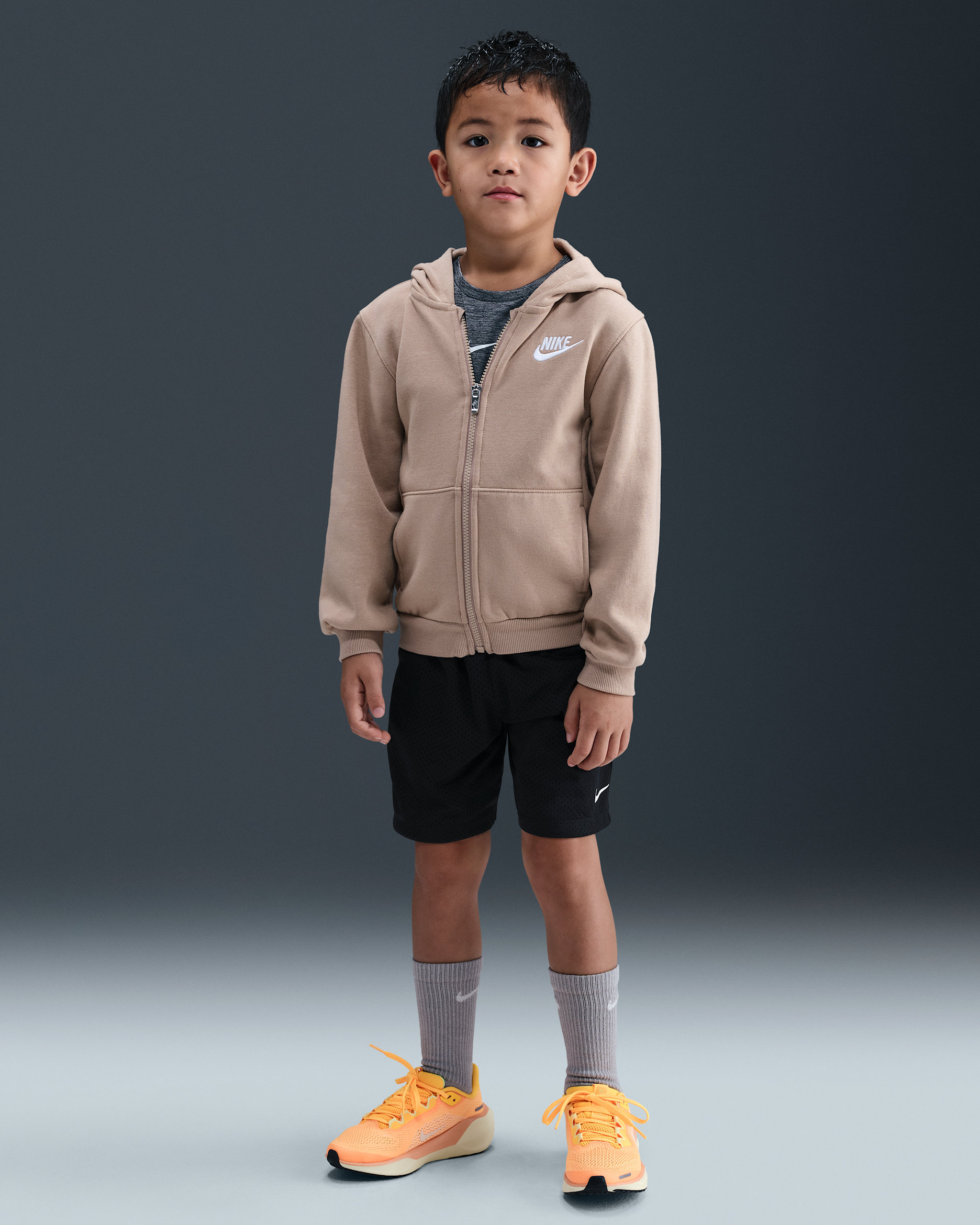 Nike Little Kids' Dri-FIT Multi Mesh Shorts - Black