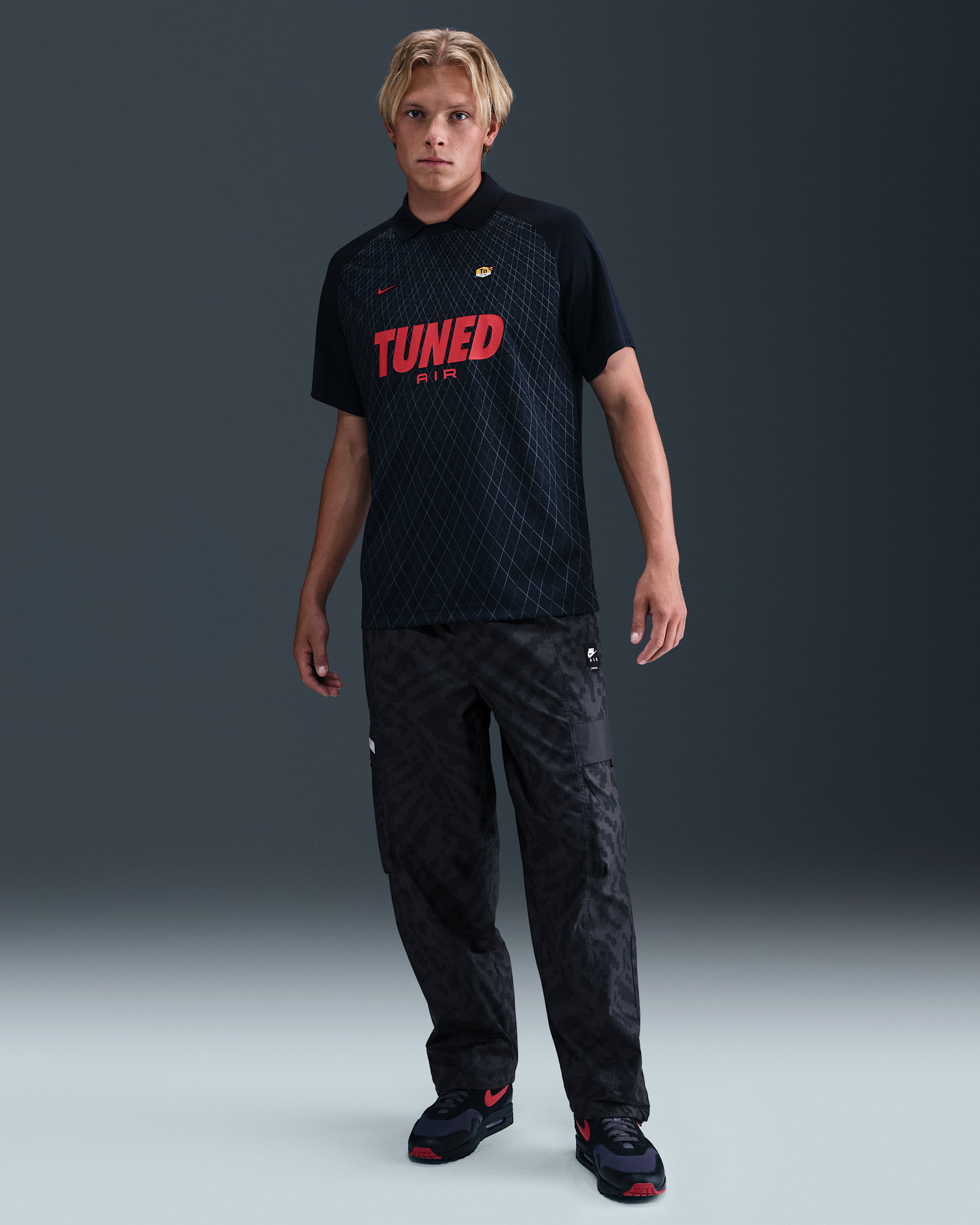 Pants cargo de tejido Woven para hombre Nike Air - Antracita/Antracita/Negro