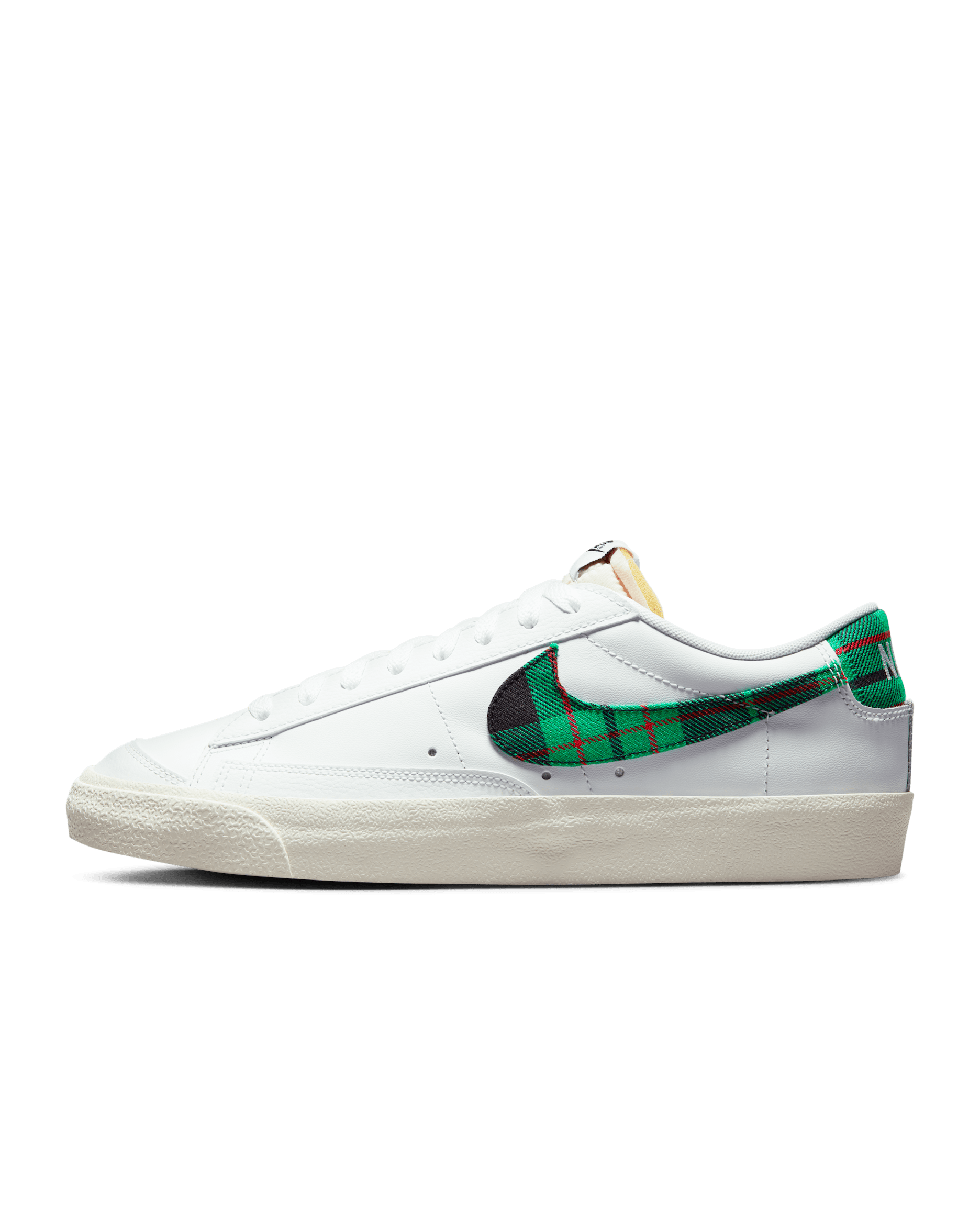 Nike Blazer Low '77 Premium Men's Shoes - White/White/University Red/Stadium Green