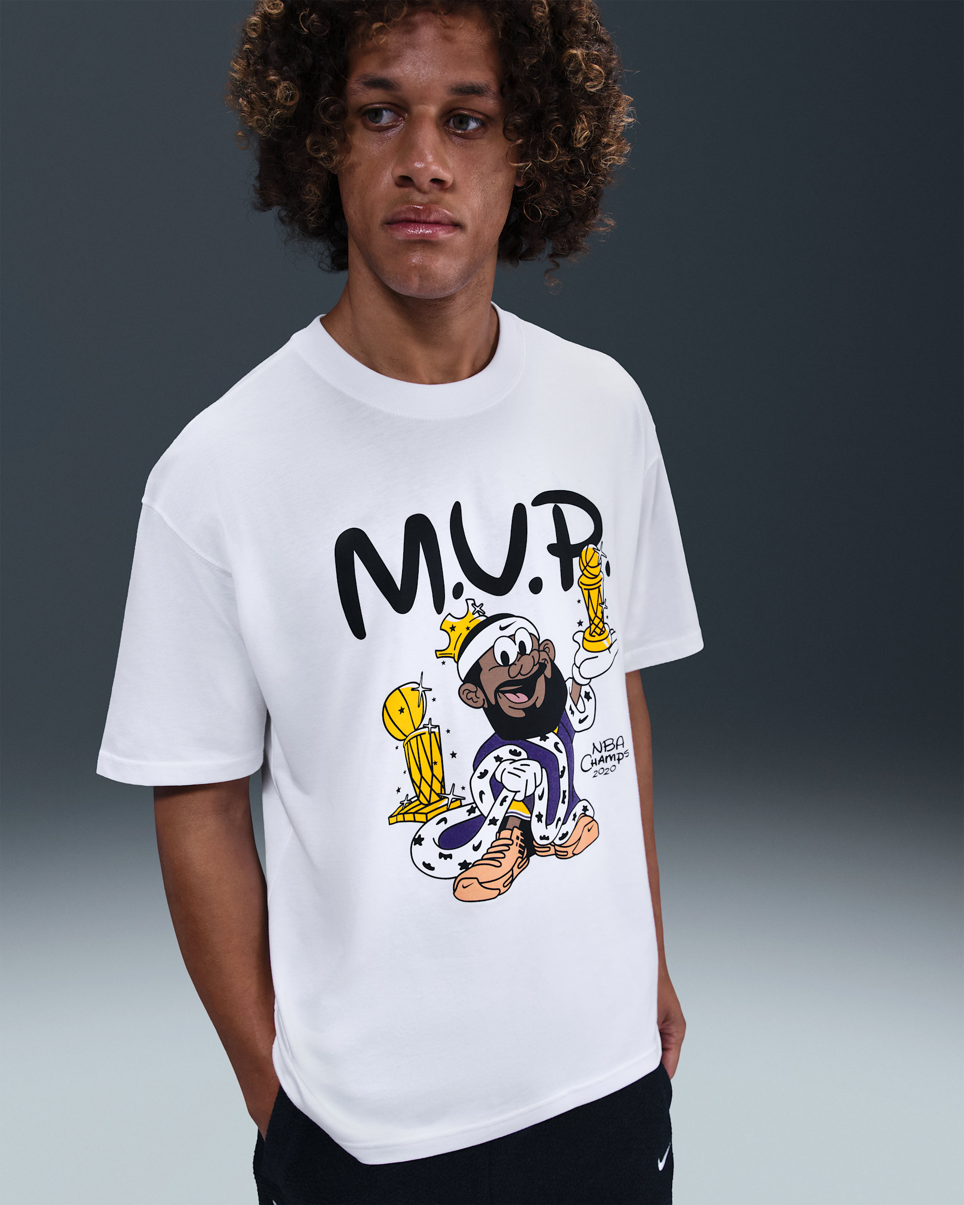 Official Nike LeBron Bubble Boy MVP 2020 championship artwork