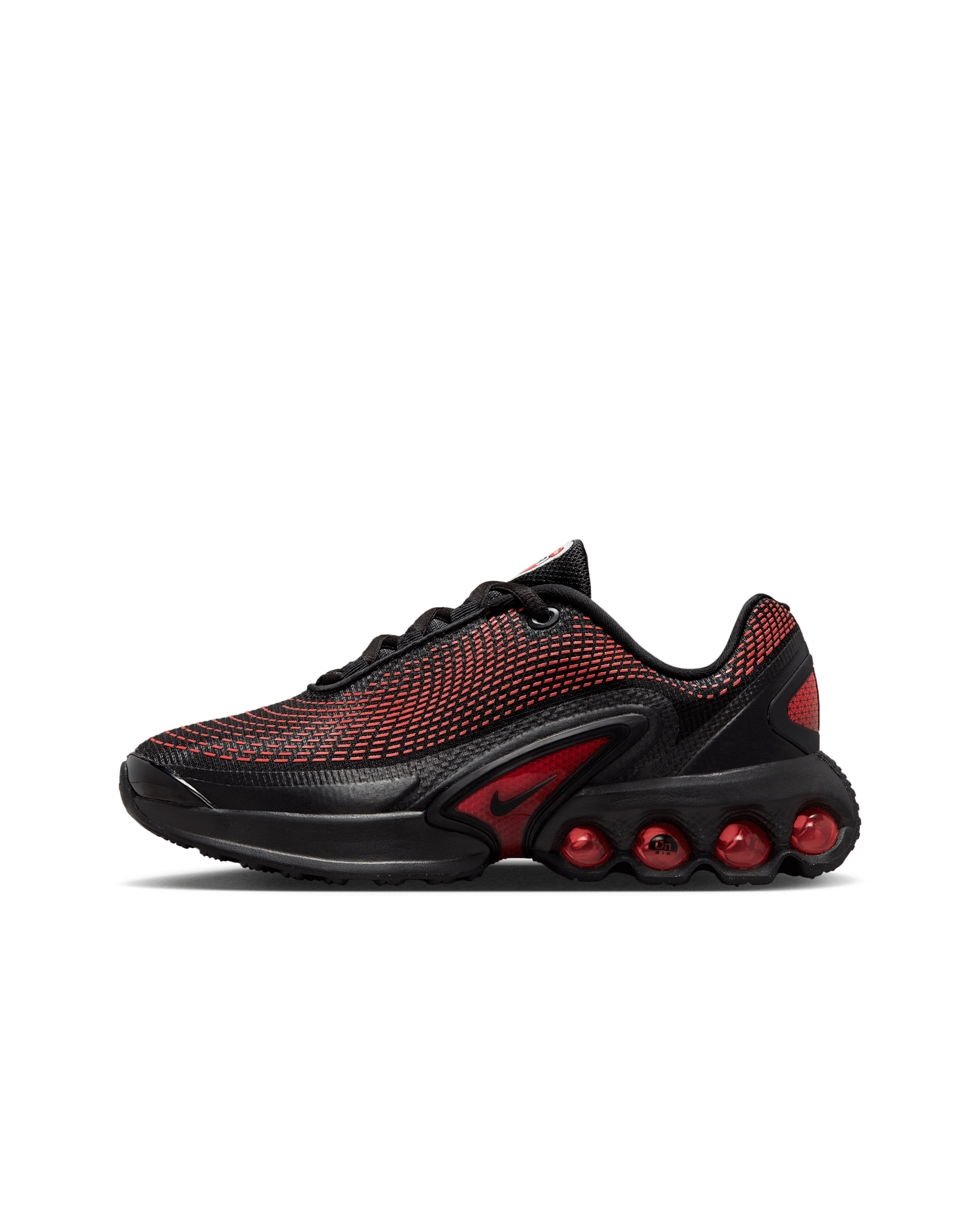 Nike Air Max Dn Big Kids' Shoes - Black/Black/Bright Crimson/Black