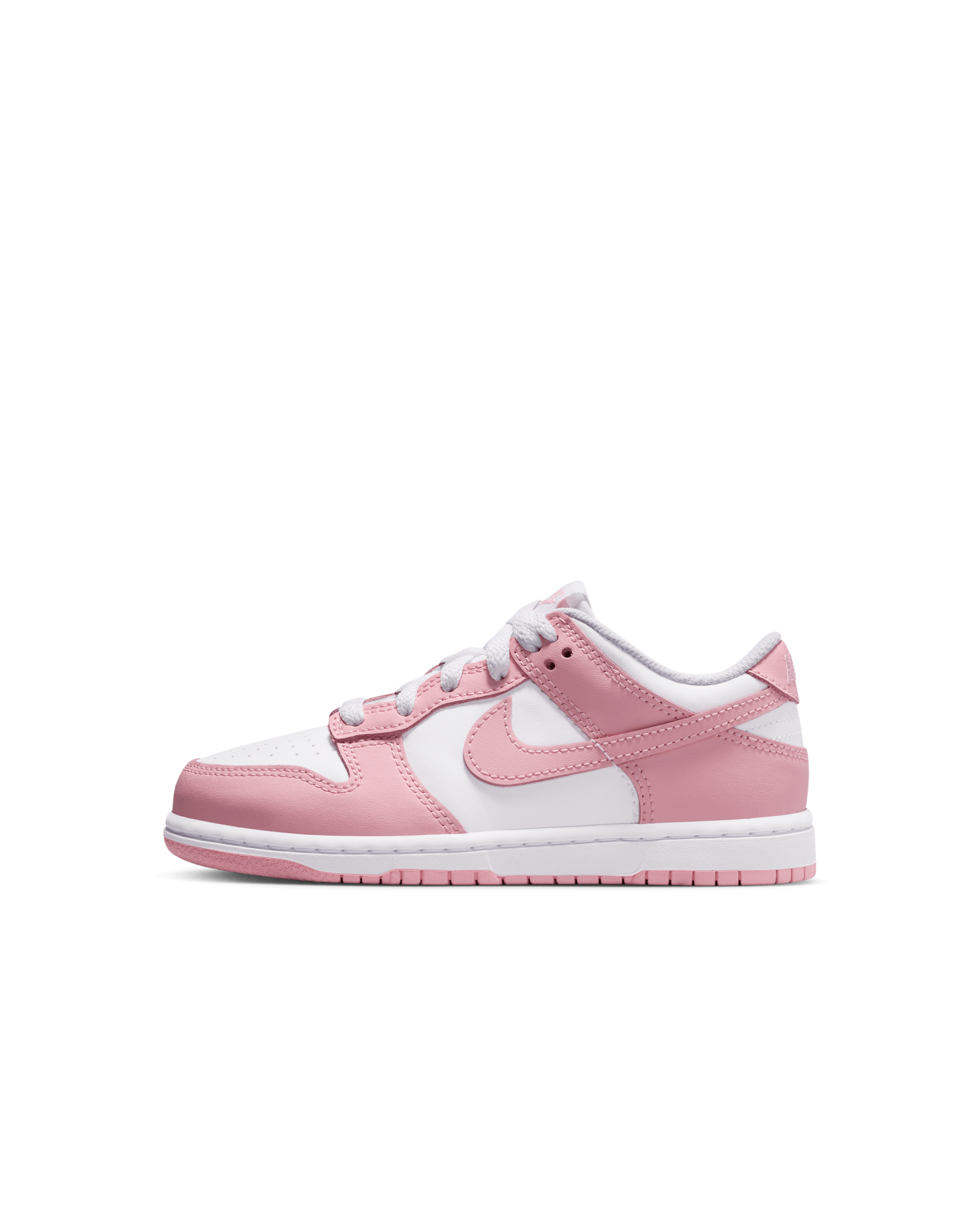 รองเท้าเด็กเล็ก Nike Dunk Low - ขาว/ขาว/ขาว/Medium Soft Pink