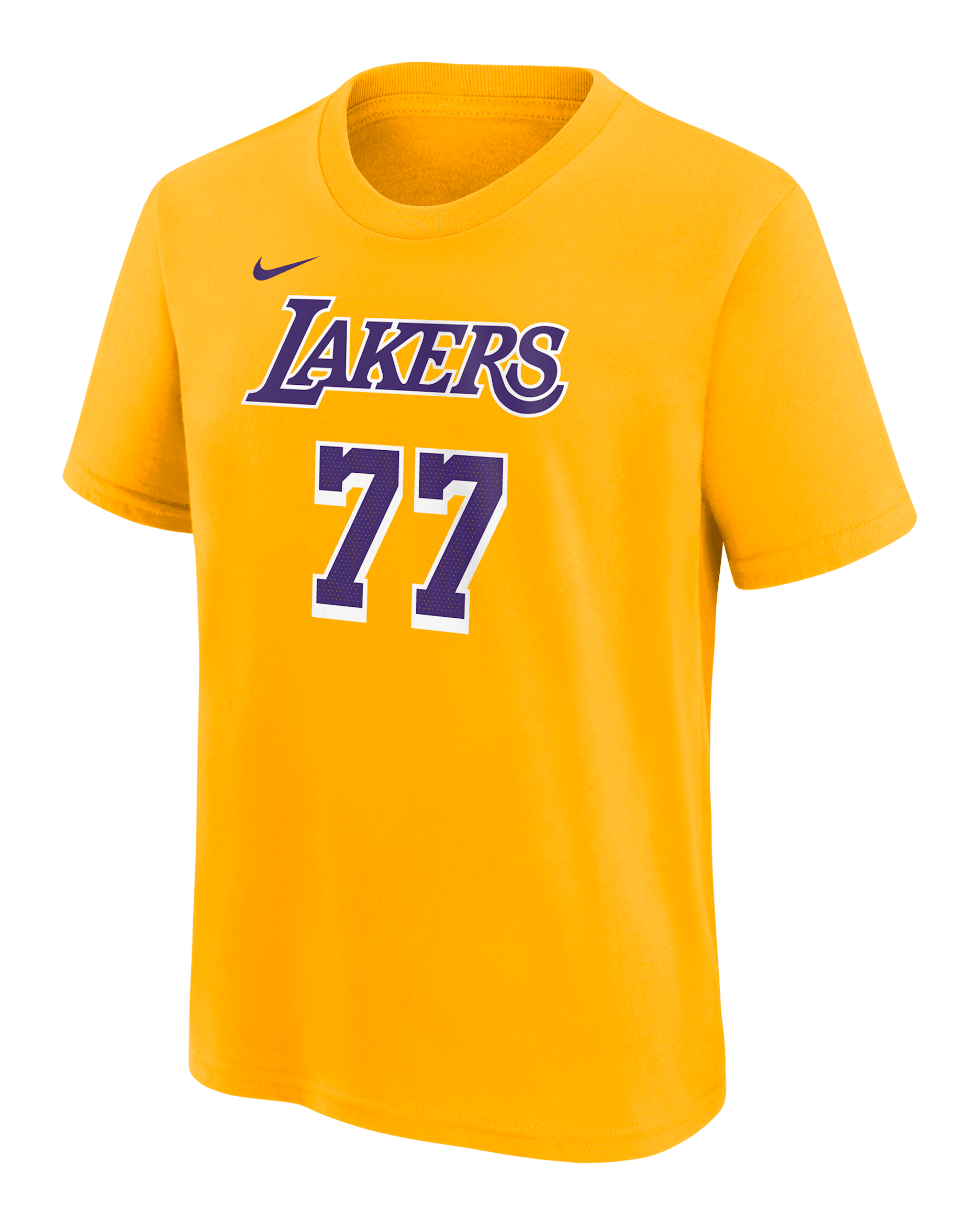 Luka Dončić Los Angeles Lakers Big Kids' Nike NBA T-Shirt - Yellow