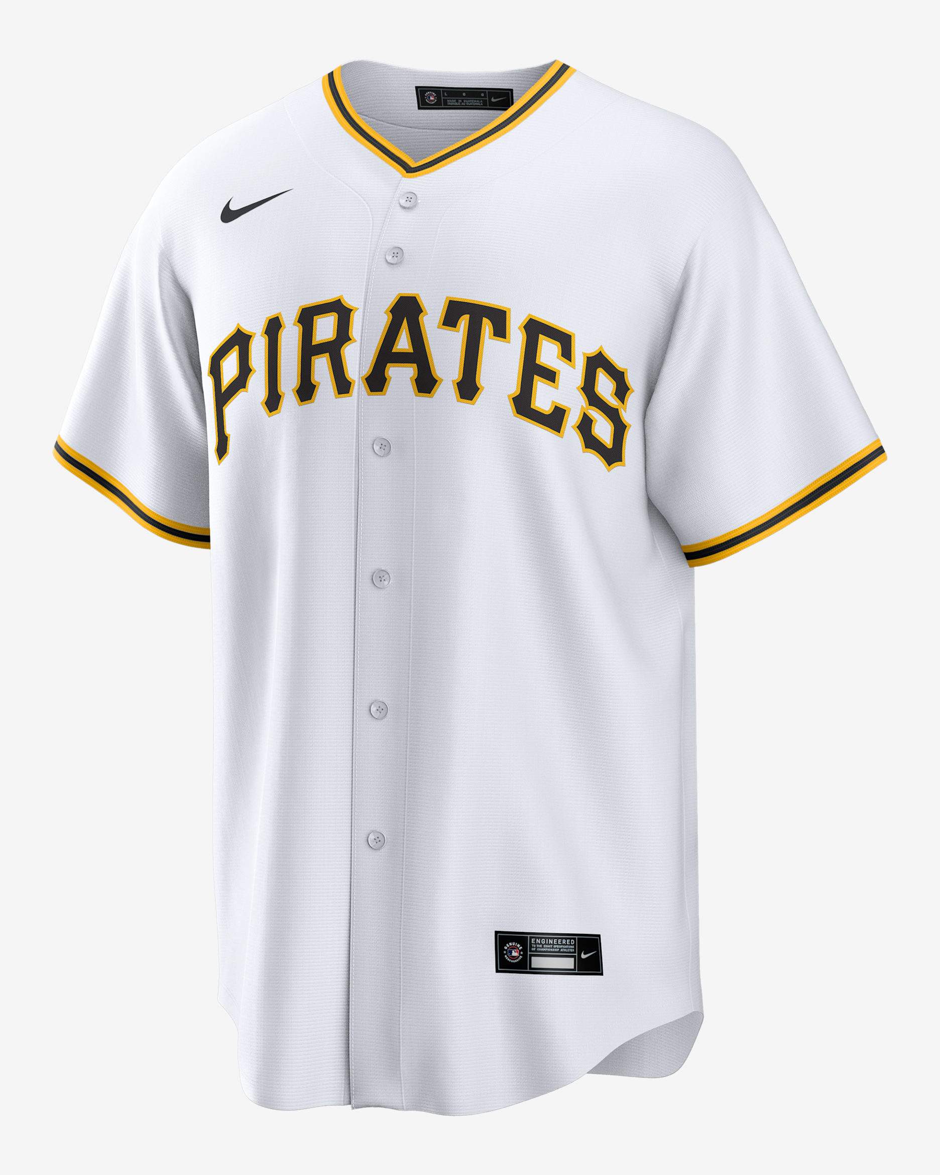 Jersey Nike de la MLB Replica para hombre Oneil Cruz Pittsburgh Pirates - Blanco