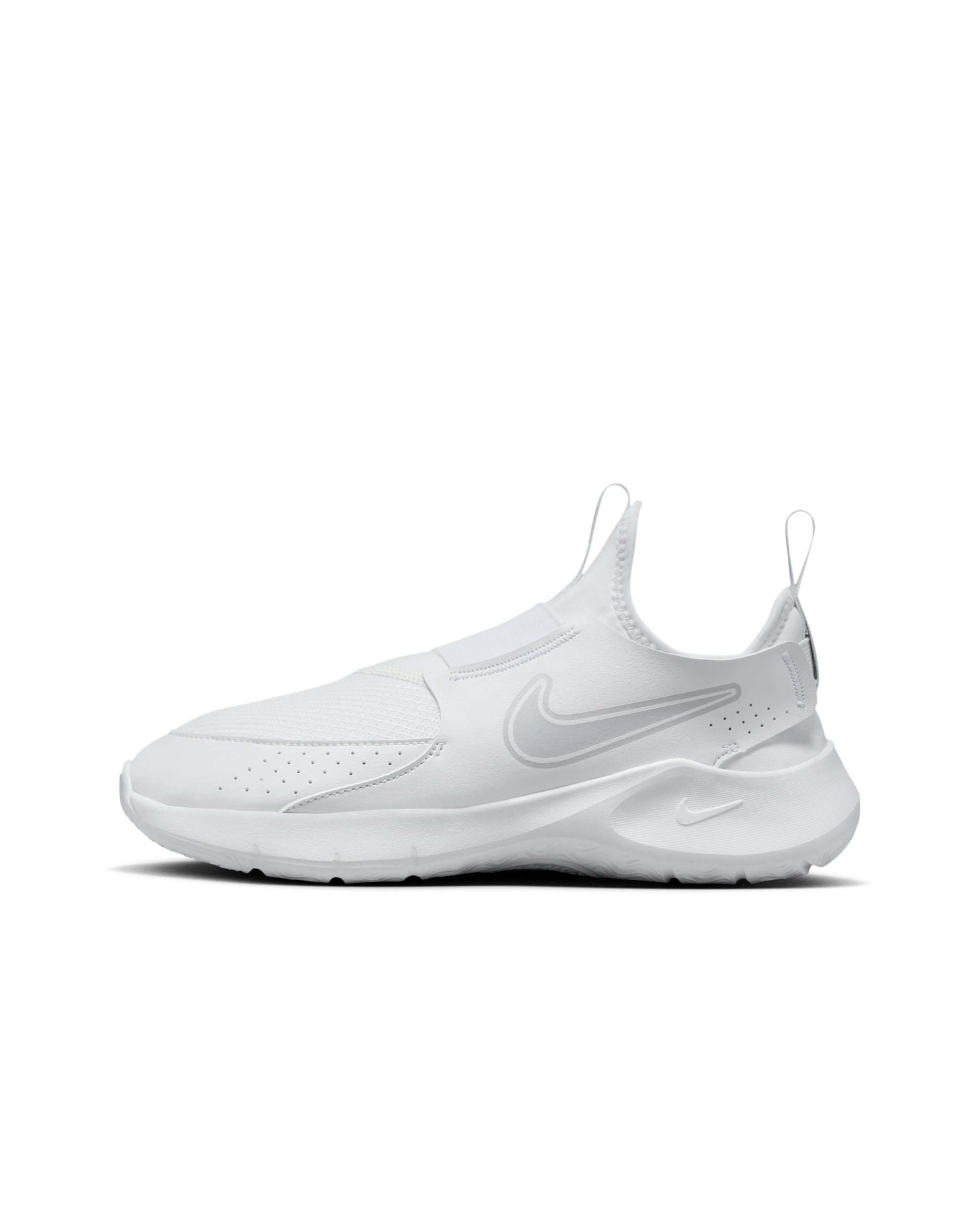 Nike Flex Runner 3 Older Kids' Road Running Shoes - White/White/Pure Platinum