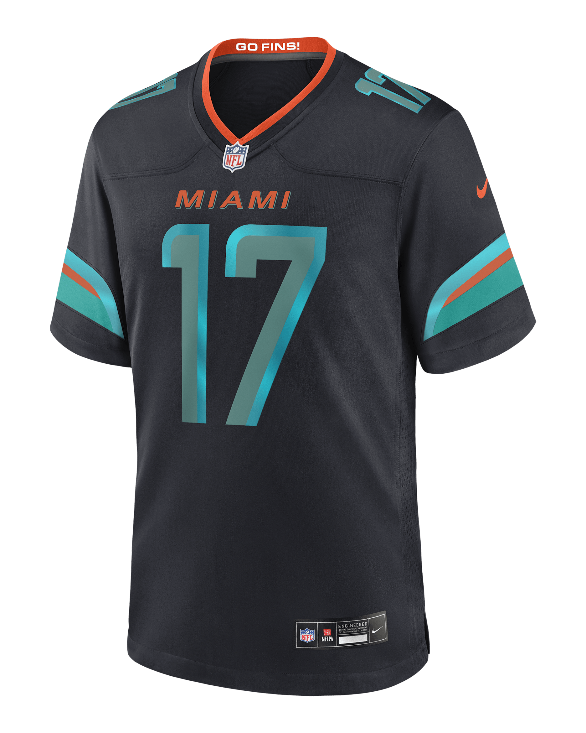 Jaylen Waddle Miami Dolphins Rivalries Collection Men’s Nike NFL Game Jersey - Navy