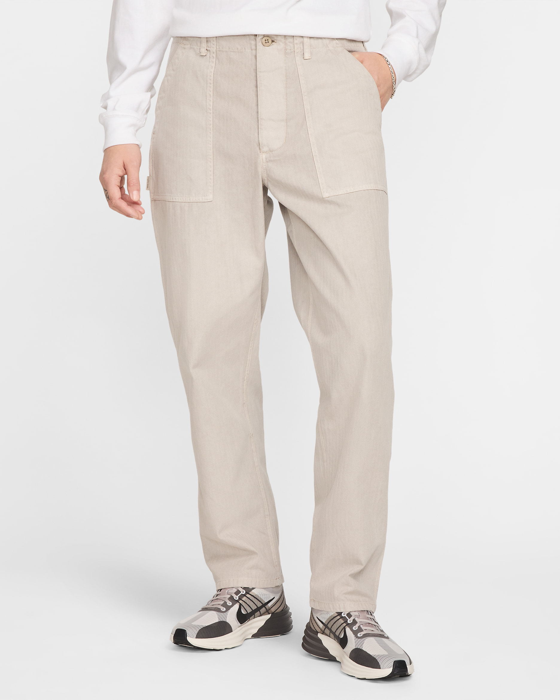 Nike Life Men's Fatigue Pants - Light Iron Ore/Light Iron Ore