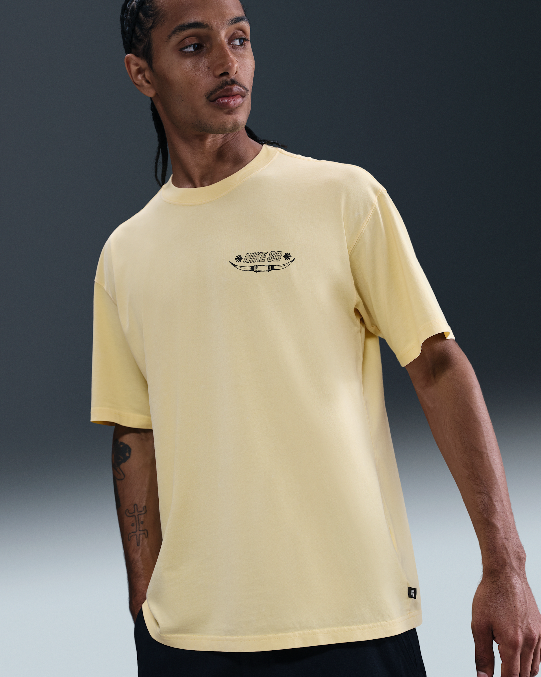 Nike SB Max90-skater-T-shirt - Soft Yellow