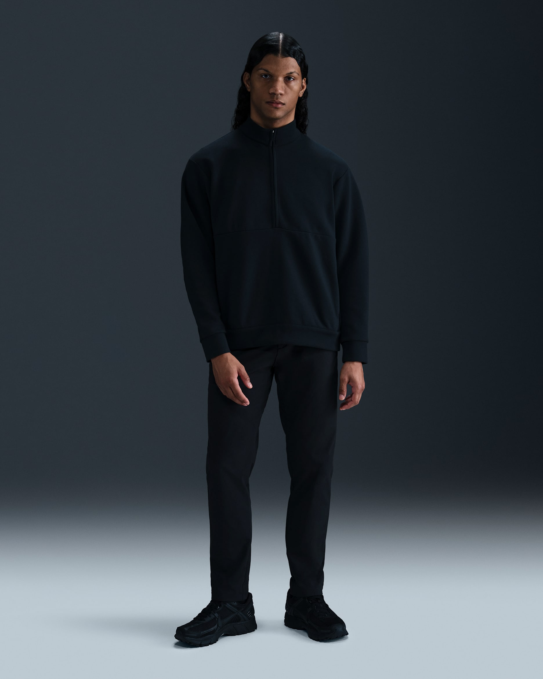 Nike 24.7 PerfectStretch Men's Dri-FIT Slim Chino Trousers - Black/Black/Dark Smoke Grey