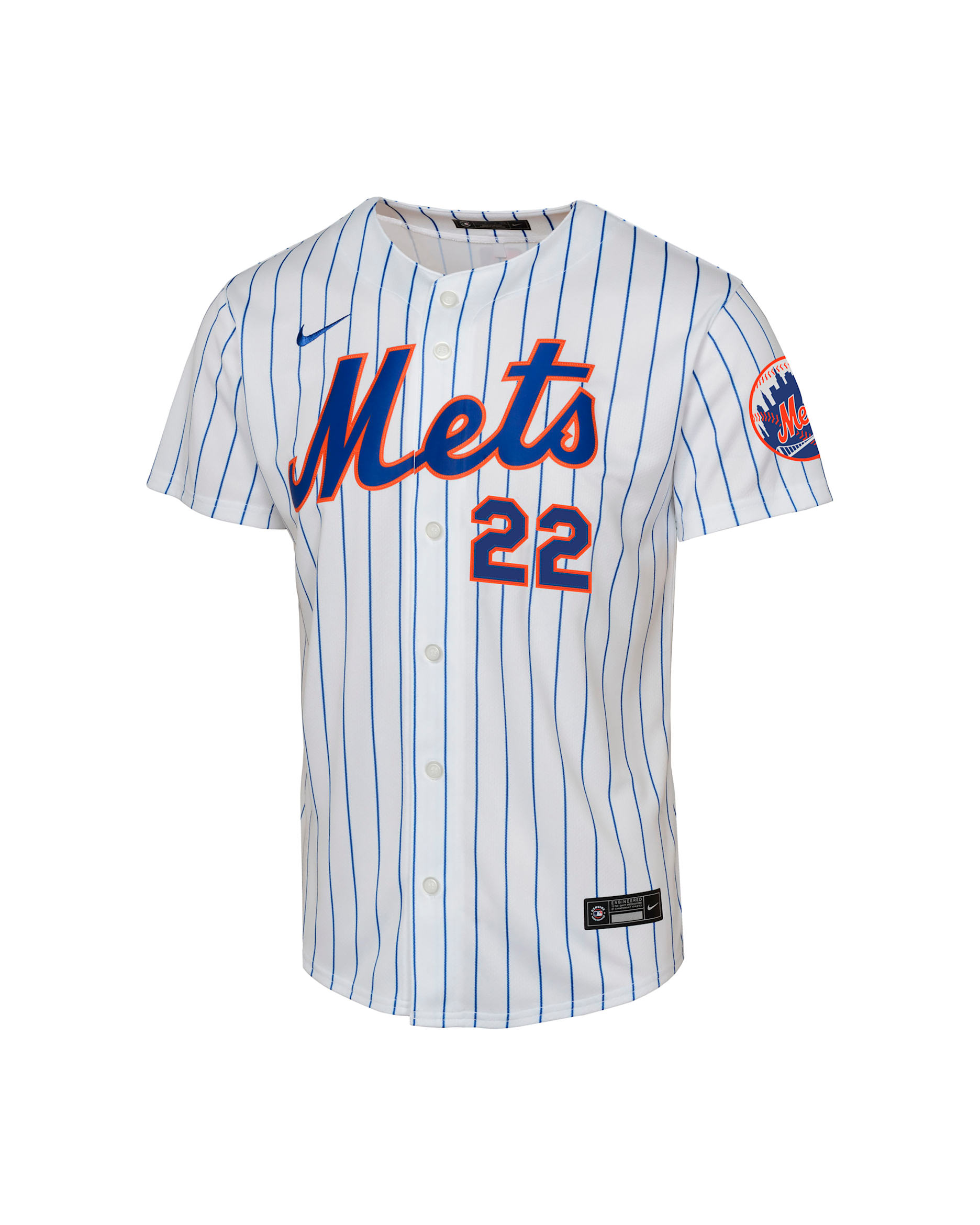 Jersey Nike Dri-FIT ADV de la MLB Limited para niños talla grande Juan Soto New York Mets - Blanco