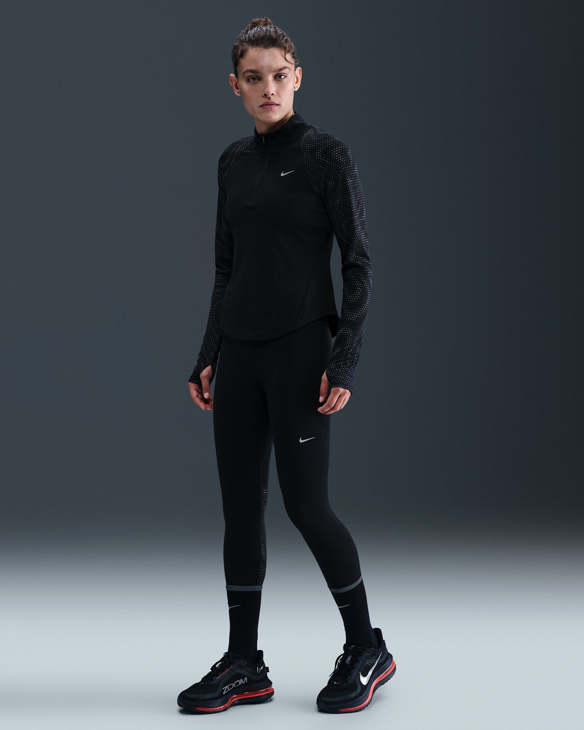 Leggings de running a 7/8 de cintura subida Nike Tempo Flash para mulher - Preto