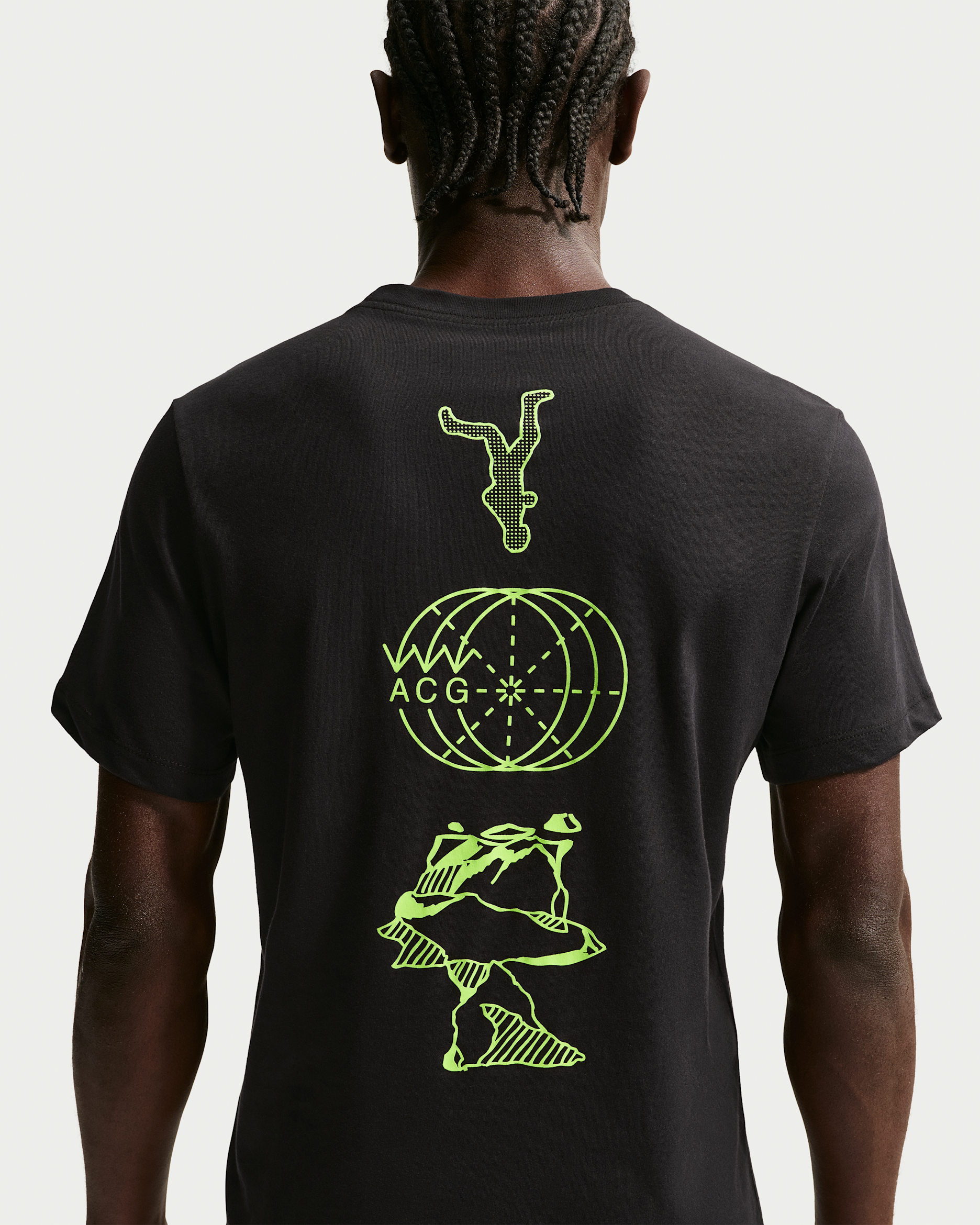 Nike ACG Dri-FIT Erkek Tişörtü - Siyah/Volt Ice