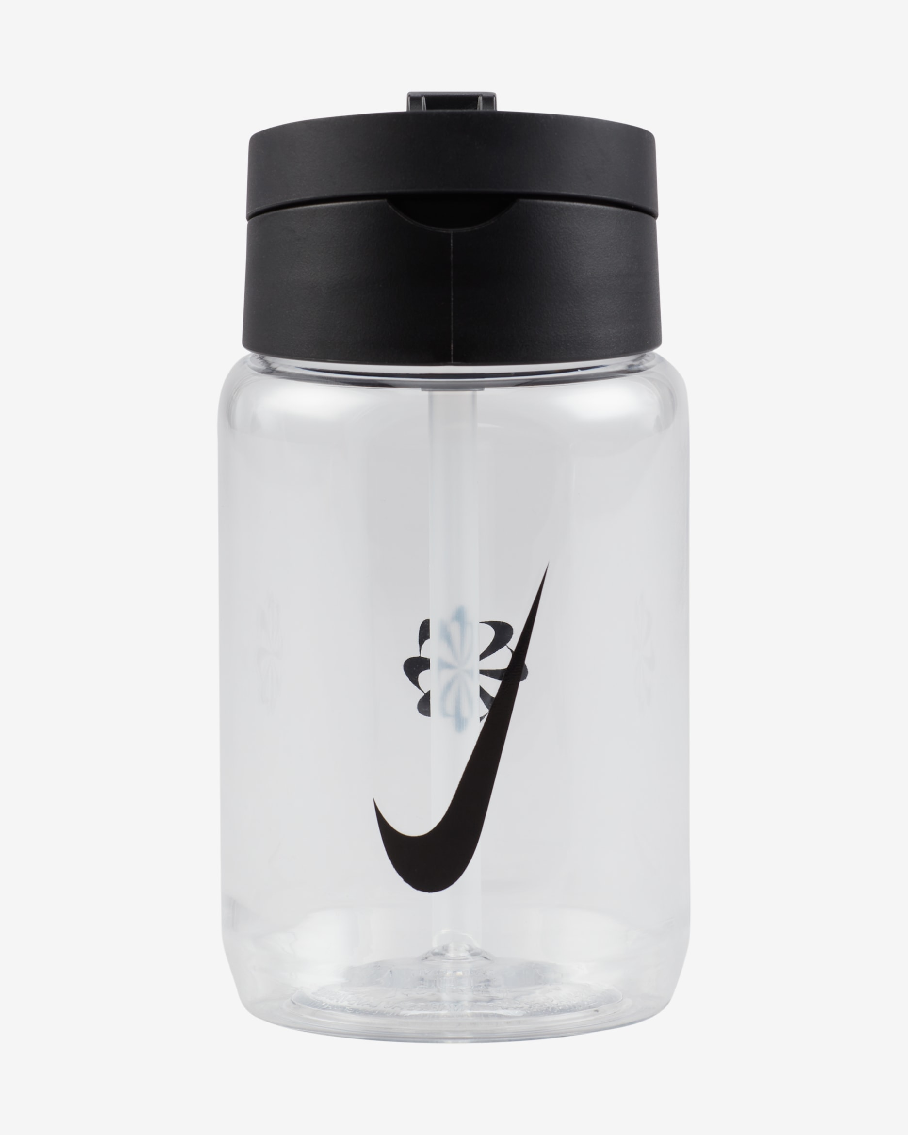 Botella con popote de tritán (354 ml) Nike Renew Recharge - Negro