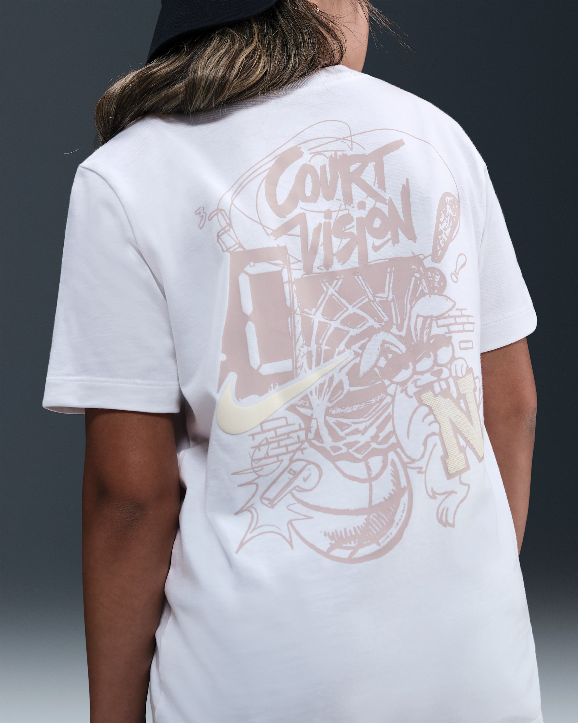Nike Sportswear Big Kids' T-Shirt - White