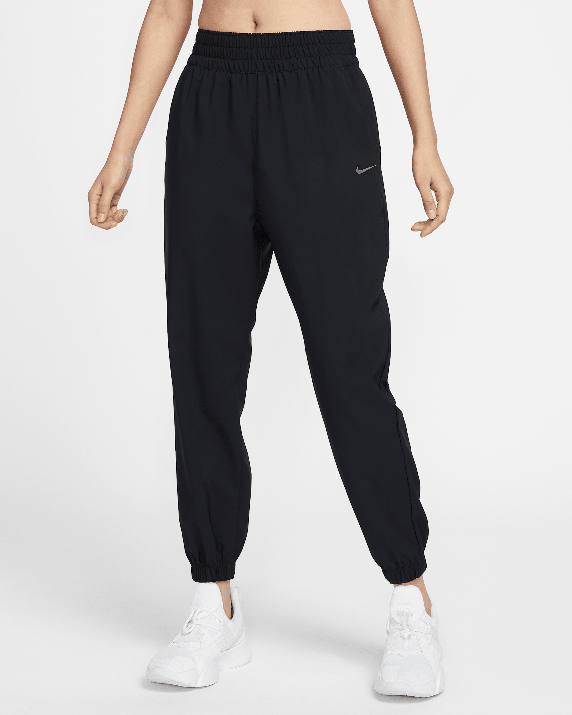 Nike One Women's Dri-FIT High-Waisted 7/8 Joggers - Black/Black