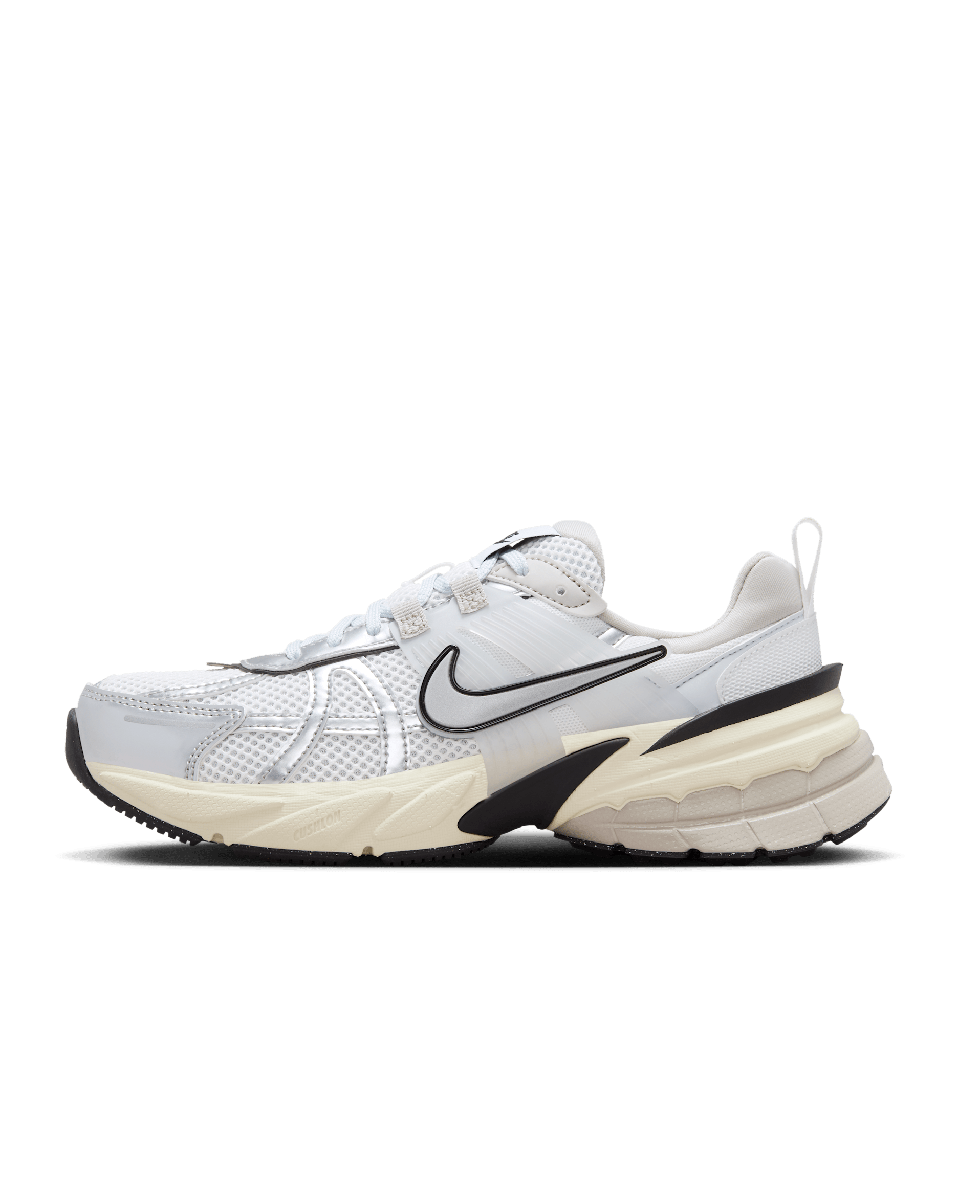 Nike V2K Run Women's Shoes - Summit White/Pure Platinum/Light Iron Ore/Metallic Silver