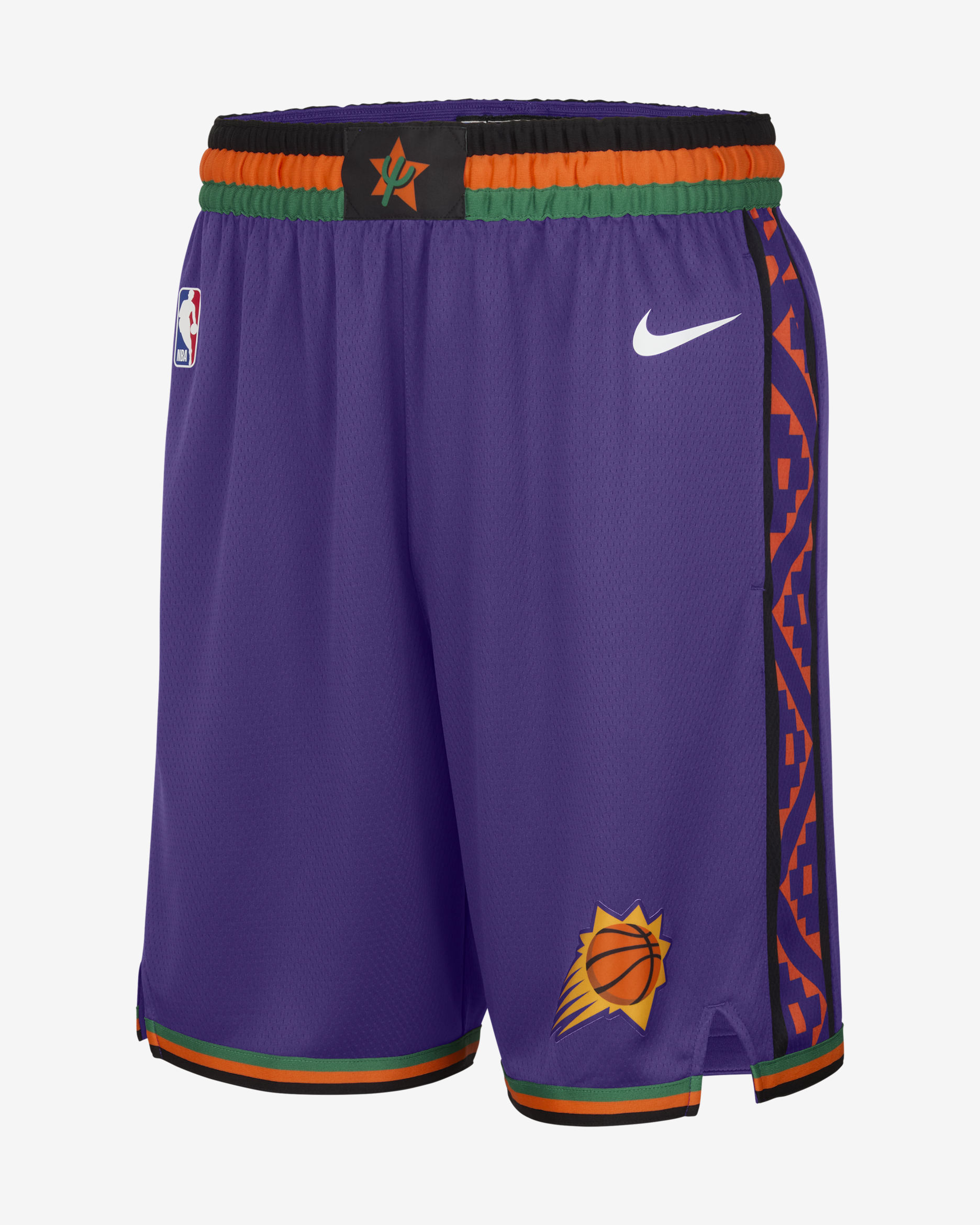 Phoenix Suns 2024/25 City Edition Men's Nike Dri-FIT NBA Swingman Shorts - Field Purple/White