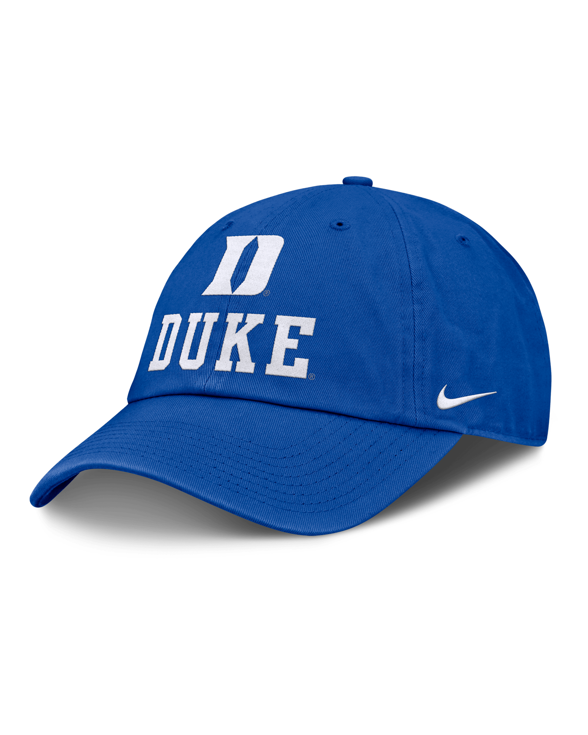 Gorra universitaria Nike ajustable para hombre Duke Sideline Club Gameday - Royal