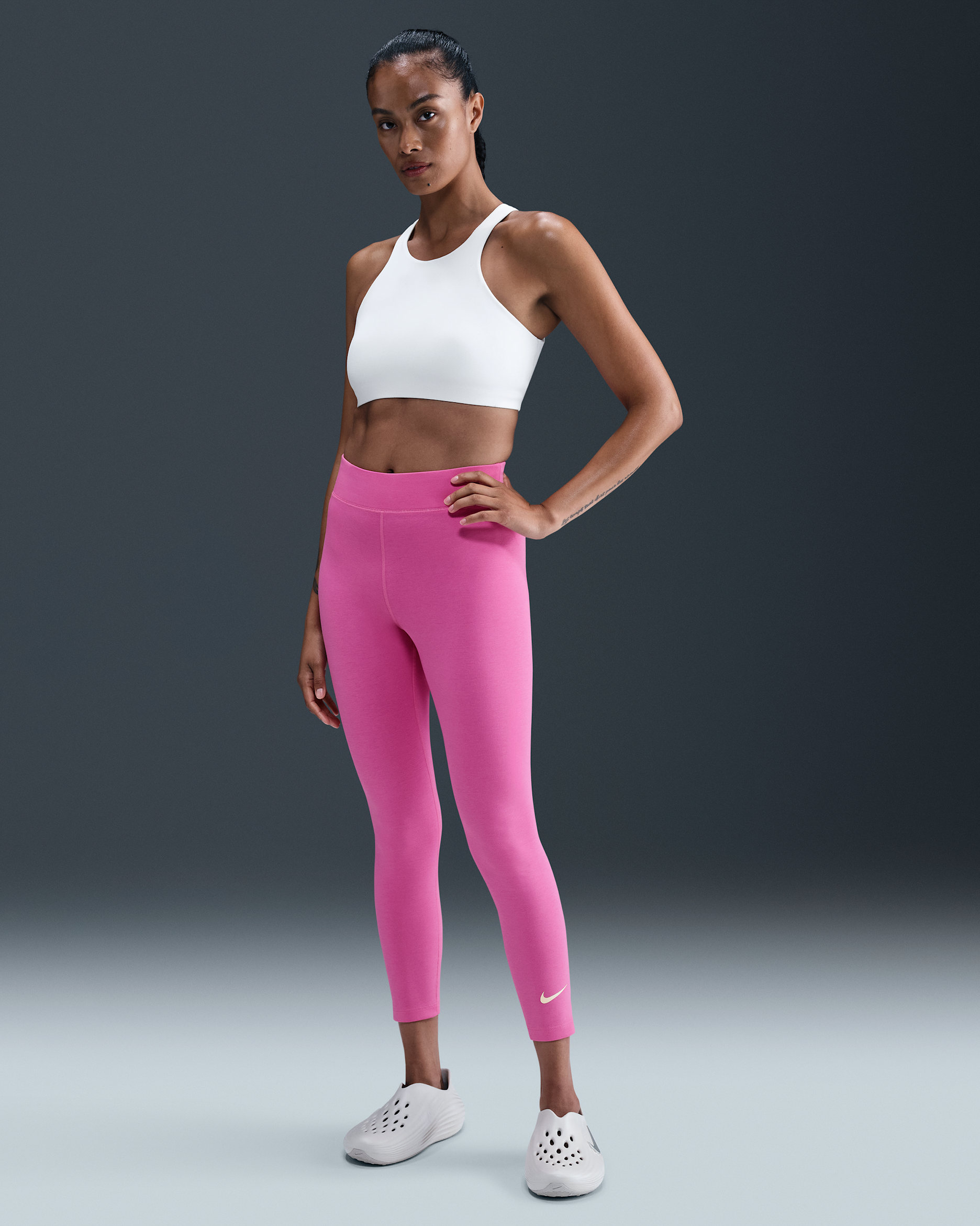 Nike Sportswear Classic Women's High-Waisted 7/8 Leggings - Playful Pink/Sail