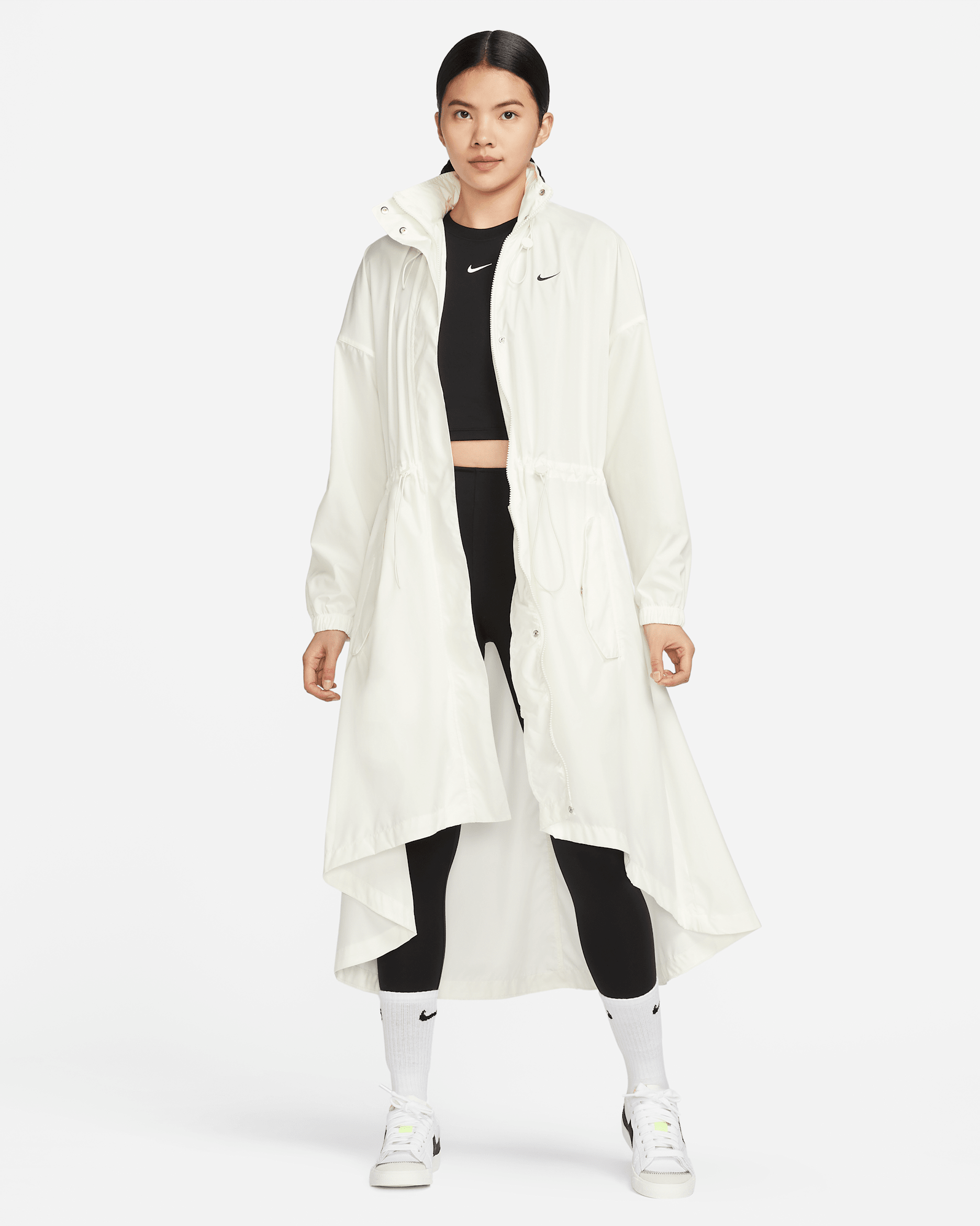 Nike Sportswear Essential Women's Trench Coat - Sail/Black