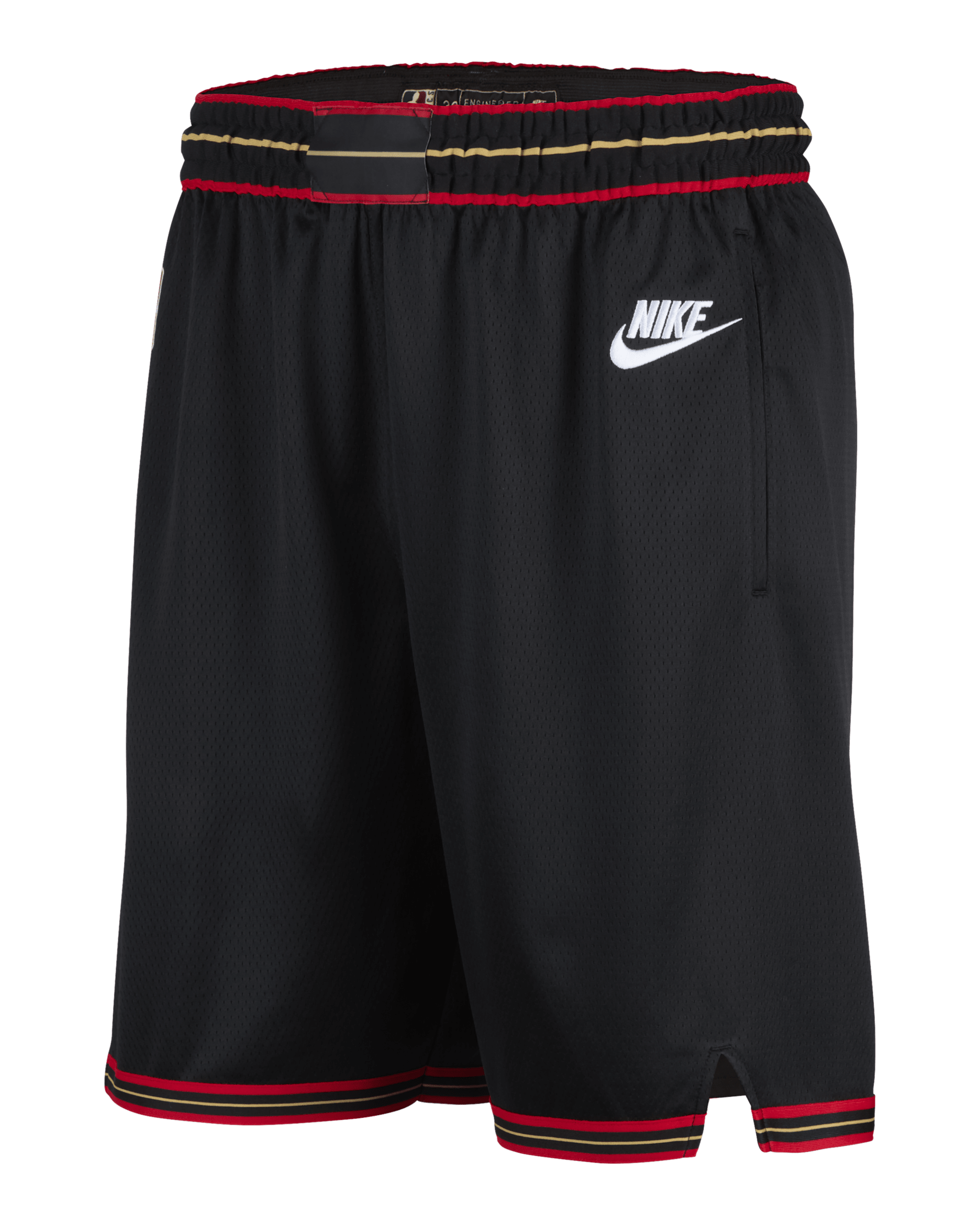 Philadelphia 76ers Swingman 2025/26 Hardwood Classics Men's Nike Dri-FIT NBA Shorts - Black/White