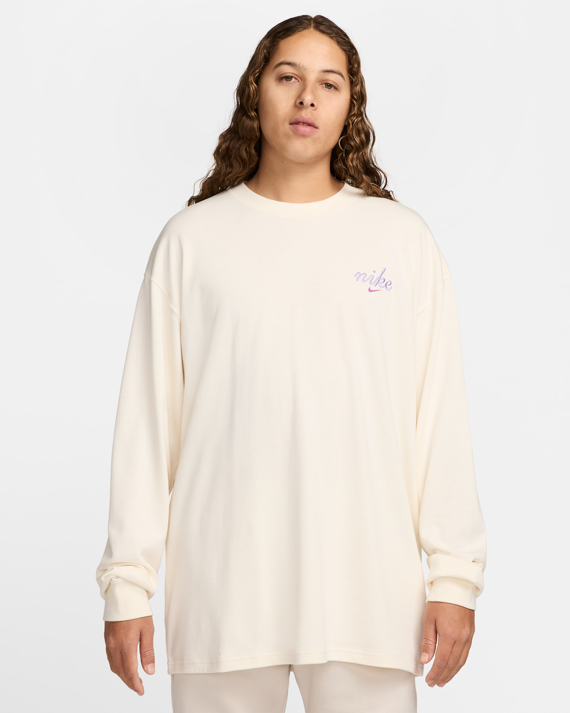 Nike Sportswear Long-Sleeved M90 T-Shirt - Pure
