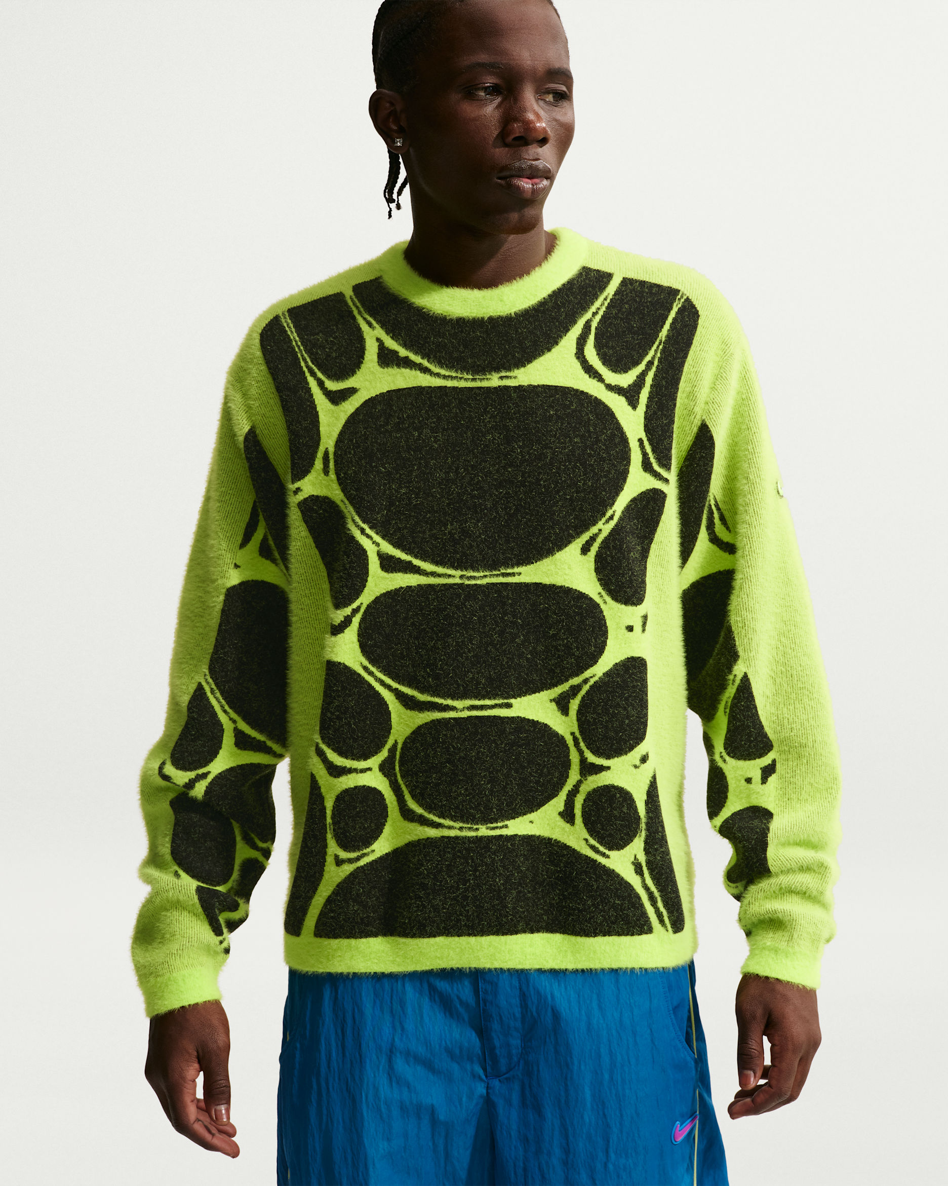 Nike Project F.R.O.G. Men's Jelly Cage Sweater - Black/Cream II/Volt Ice
