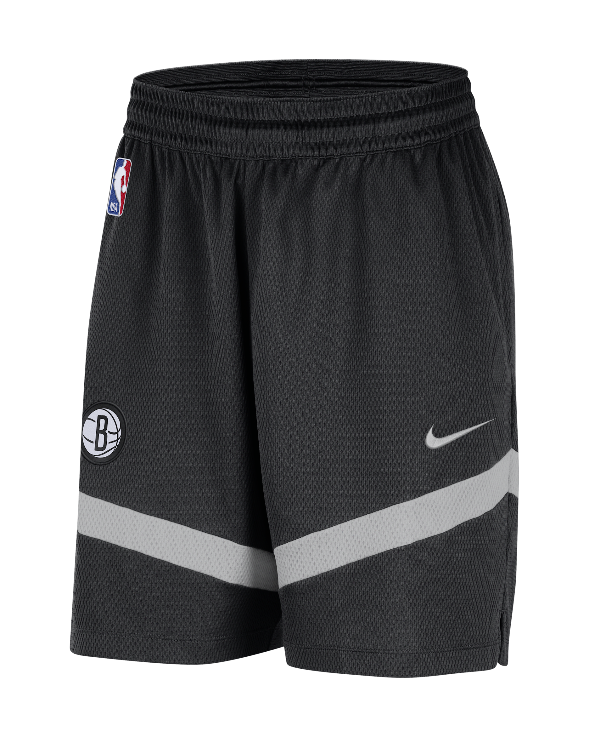 Brooklyn Nets Icon Practice Men's Nike Dri-FIT NBA 20.5cm (approx.) Shorts - Black/Flat Silver