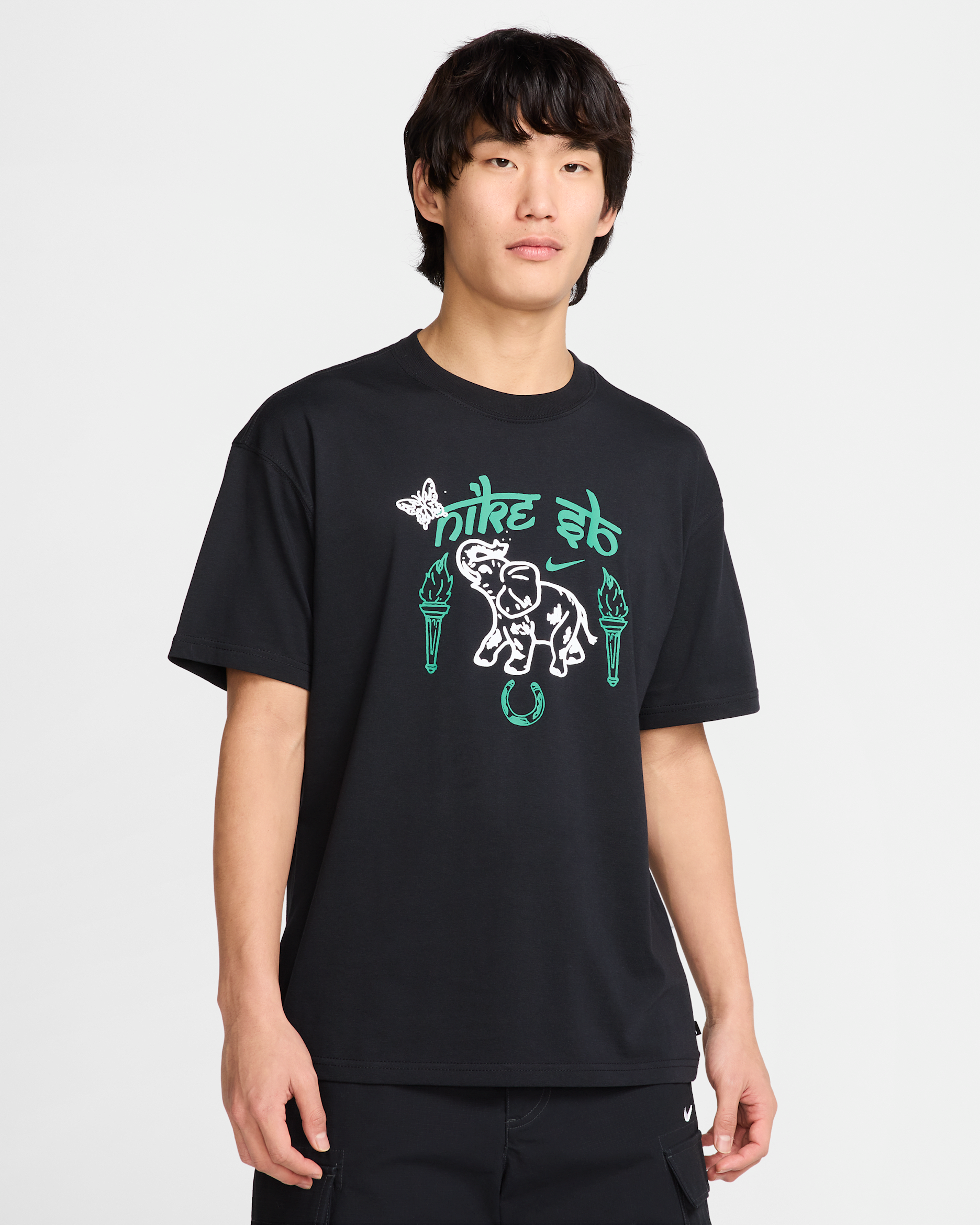 ナイキ SB マックス90 スケートボード Tシャツ - ブラック