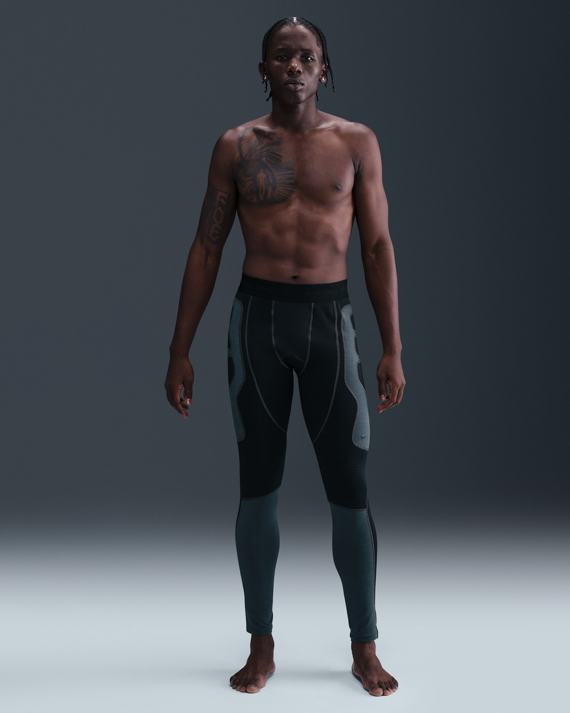 Nike Tech Men's Therma-FIT Base Layer Tights - Black/Anthracite/Anthracite/Black
