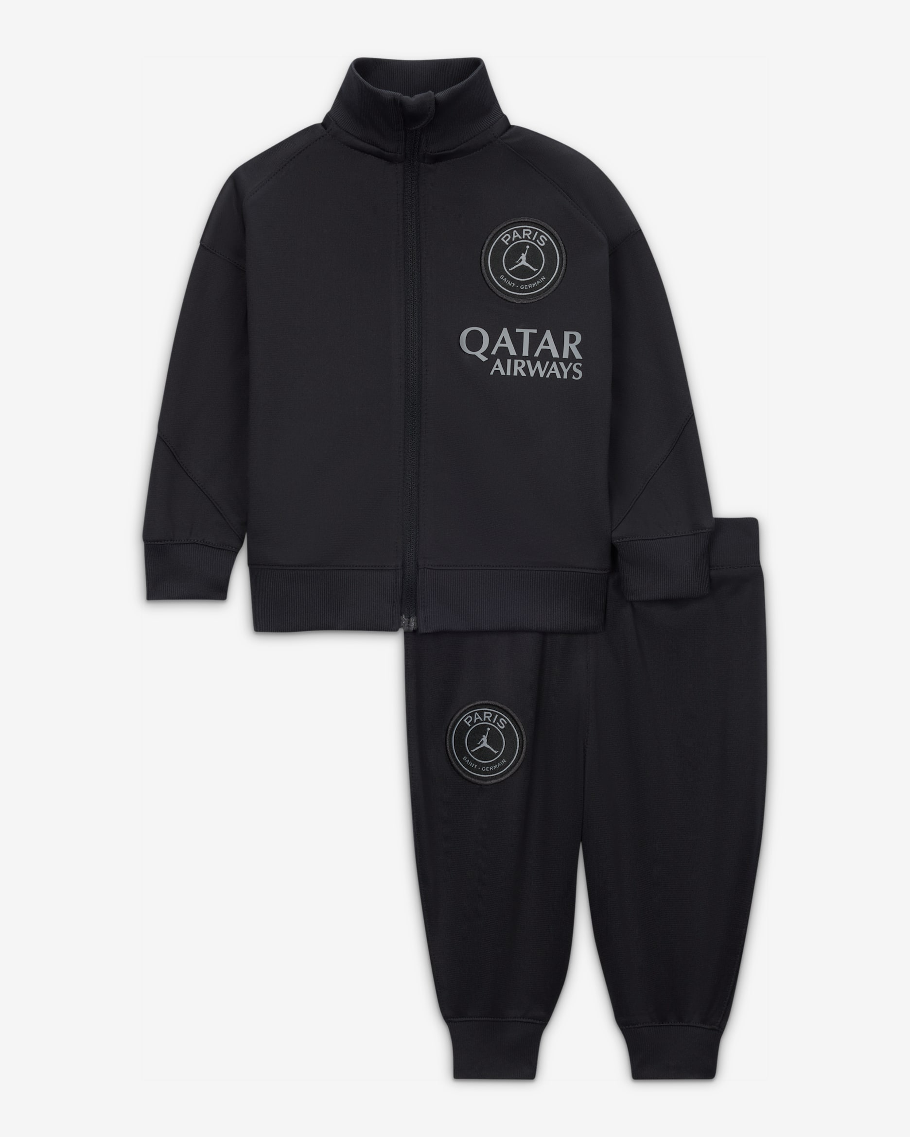 Paris Saint-Germain Strike Fourth Baby/Toddler Jordan Dri-FIT Football Knit Tracksuit - Off-Noir/Off-Noir/Particle Grey
