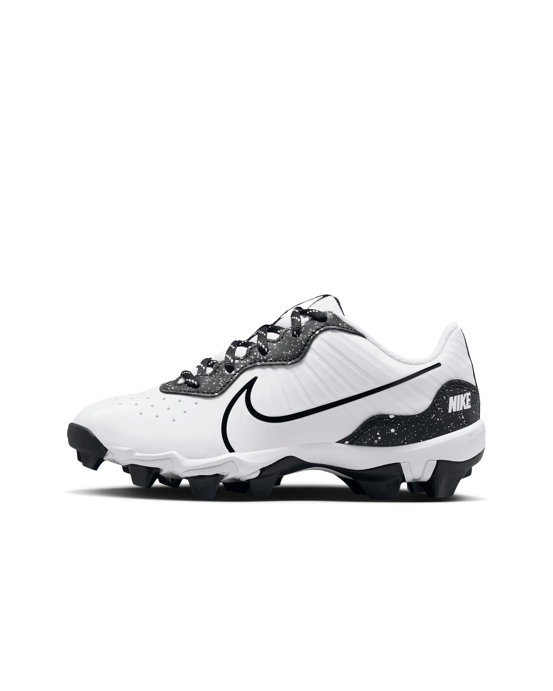 Nike Alpha Huarache 4 Keystone Little/Big Kids' Baseball Cleats - White/Black
