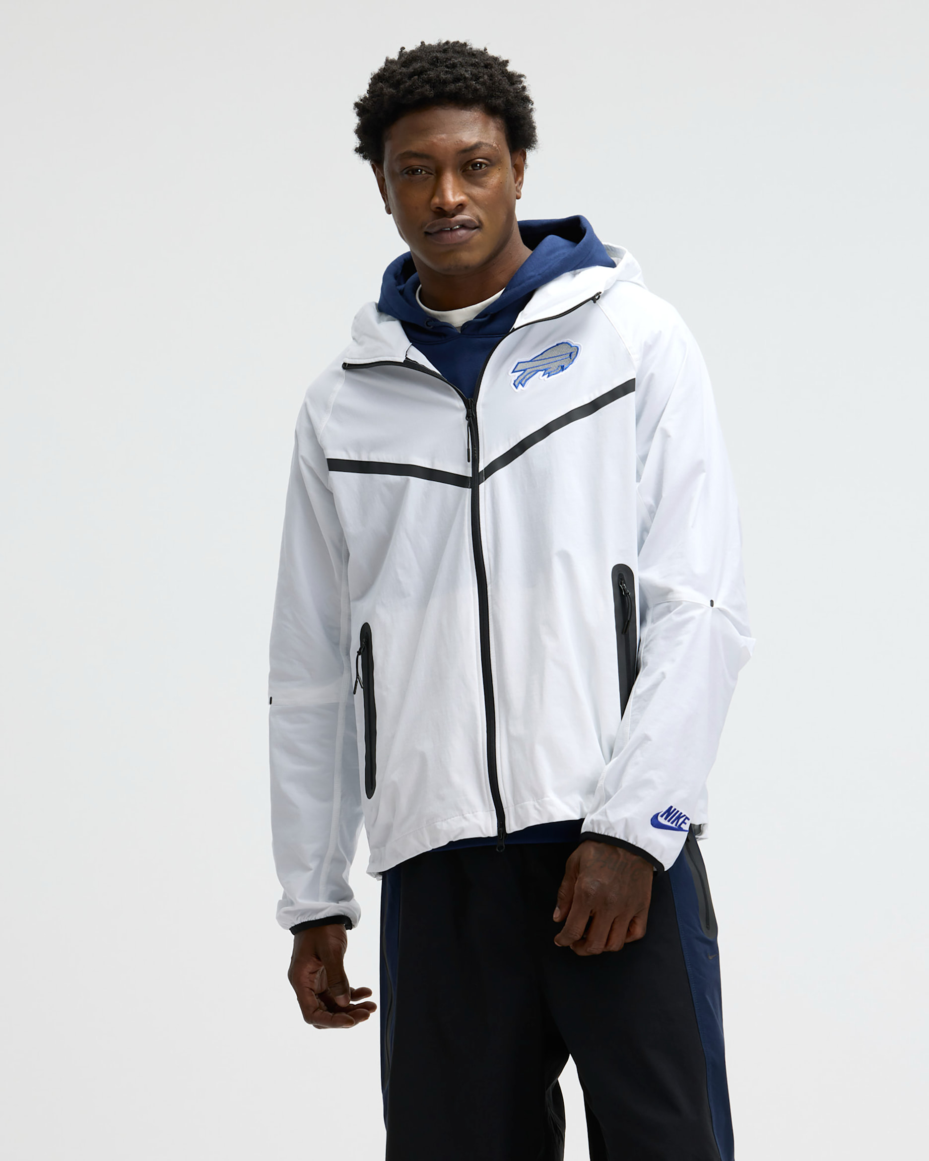 Buffalo Bills Rivalries Collection Tech Men's Nike NFL Full-Zip Jacket - White