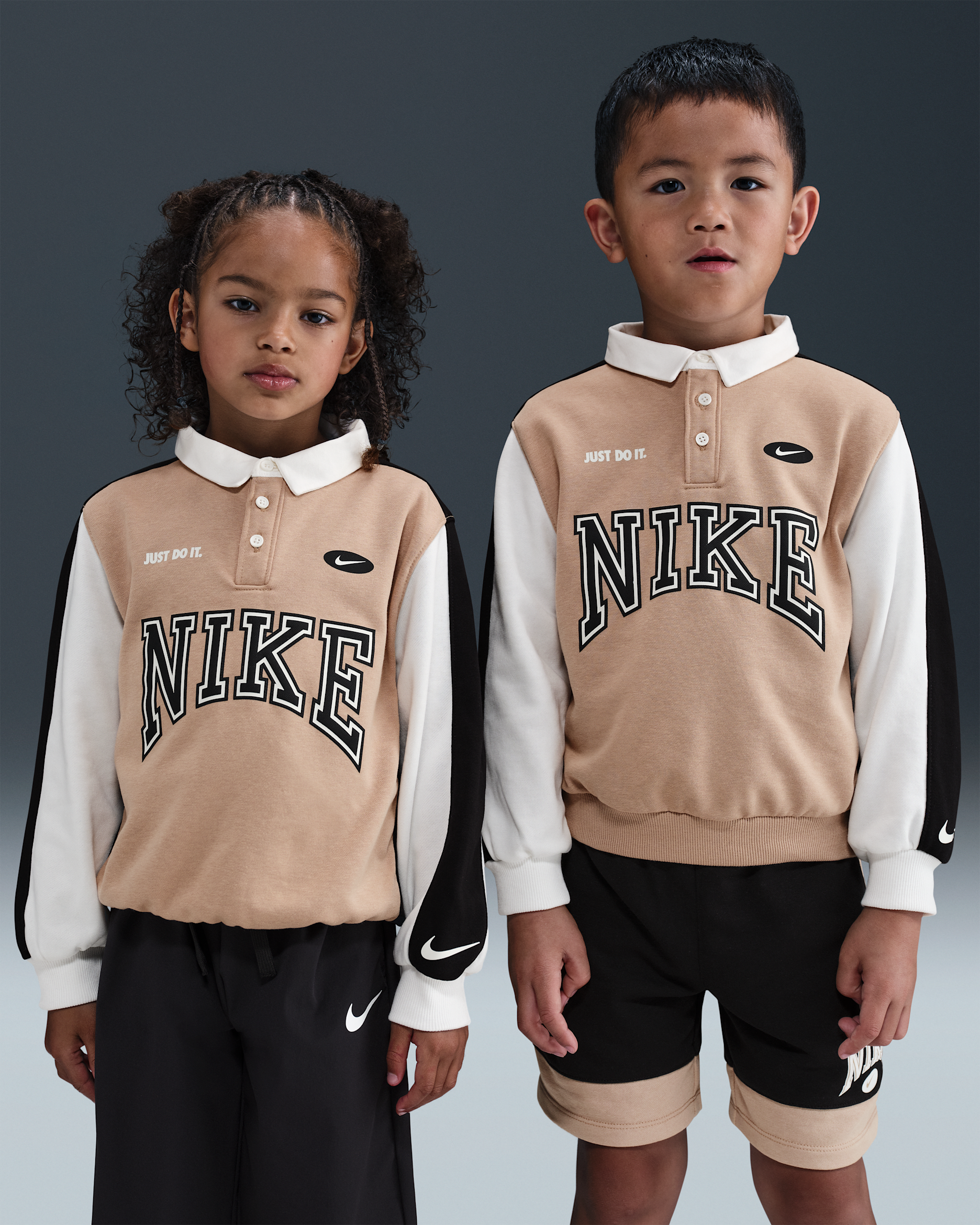 Nike Game Day Essentials Little Kids' French Terry Top - Hemp